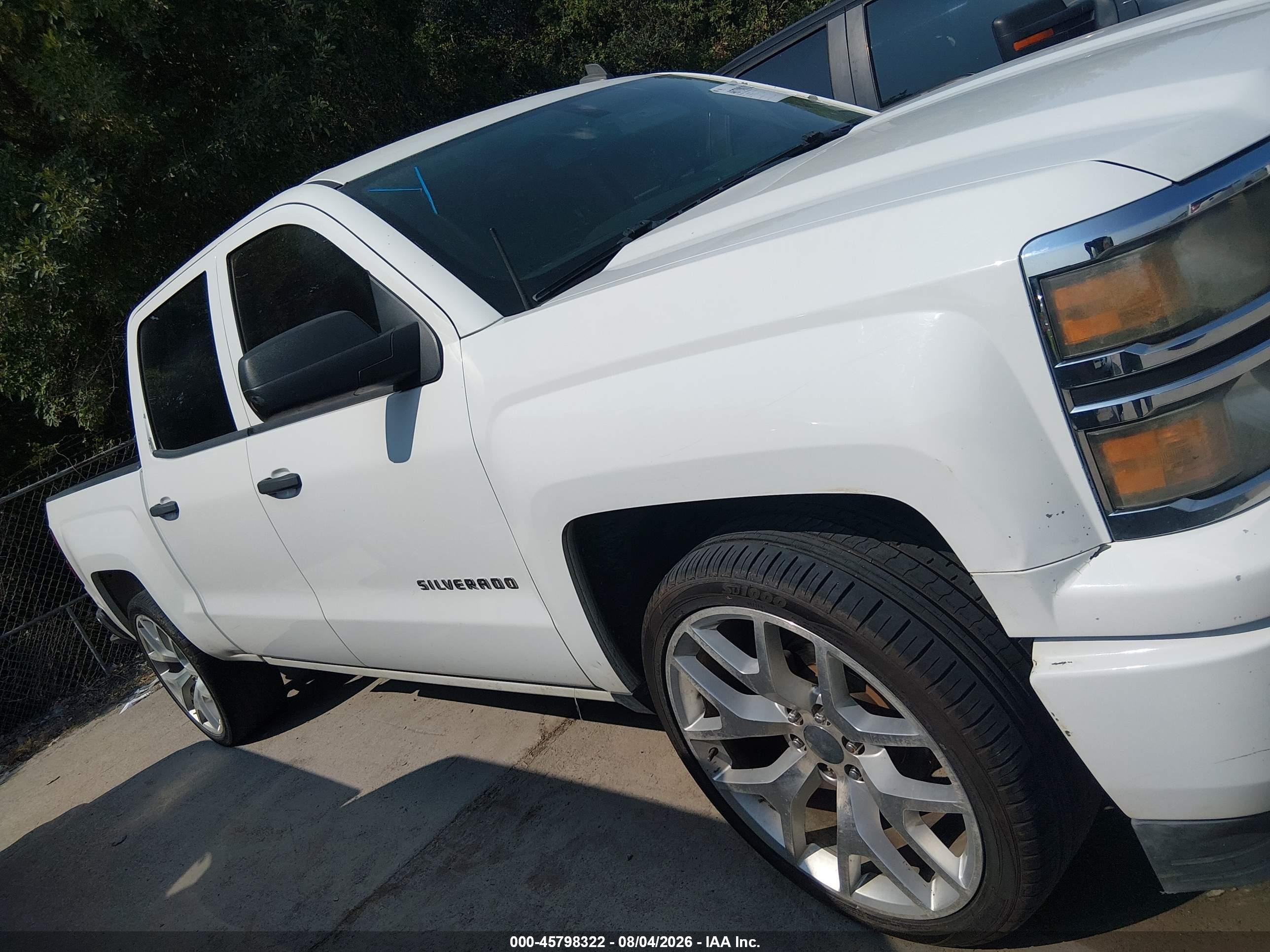 2014 Chevrolet Silverado 1500 Work Truck White vin: 3GCPCPEH7EG190007