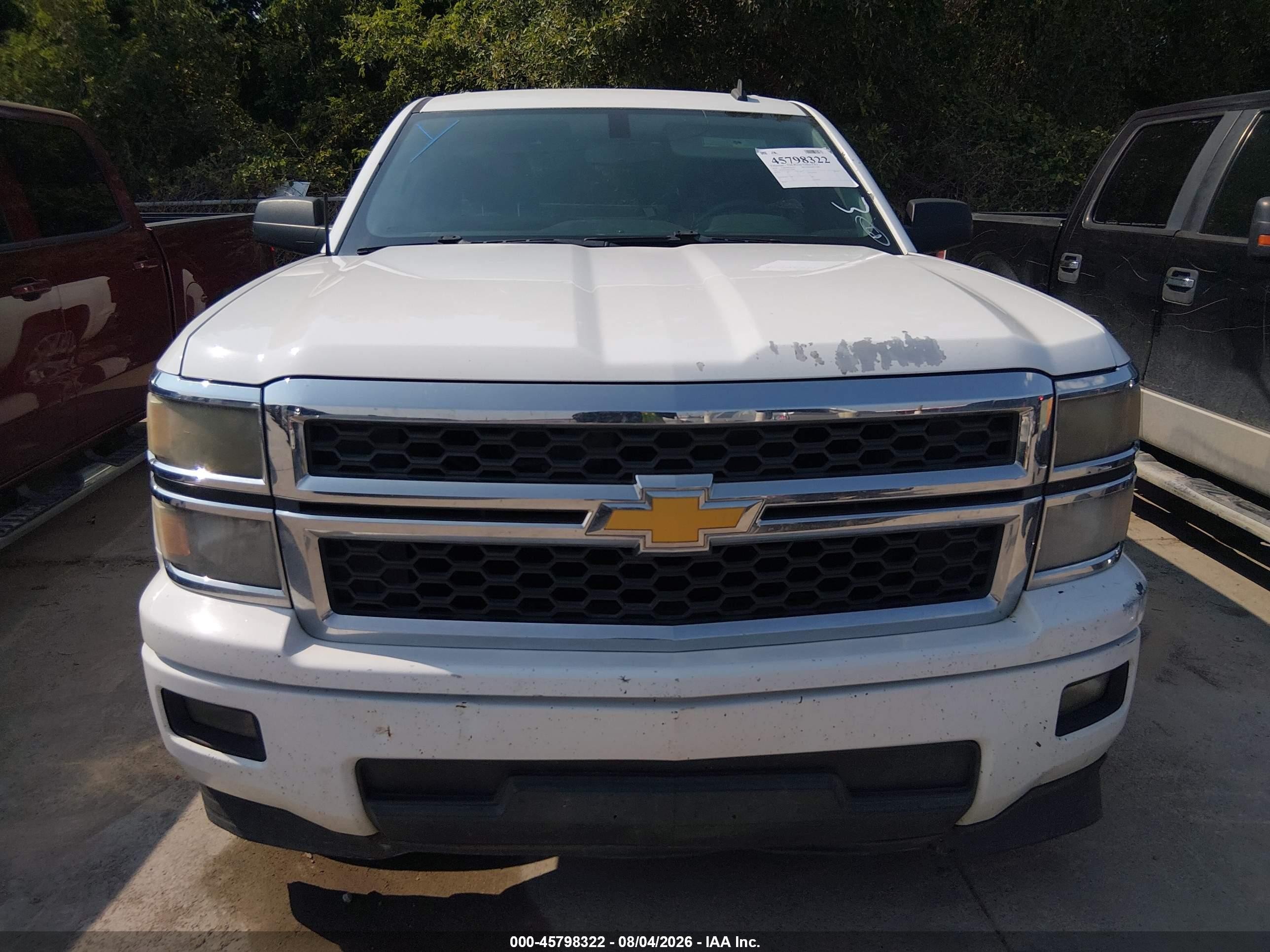 2014 Chevrolet Silverado 1500 Work Truck White vin: 3GCPCPEH7EG190007
