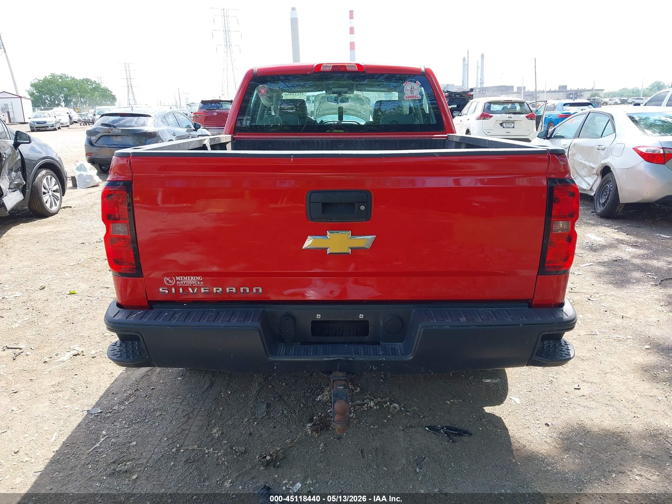 2014 Chevrolet Silverado 1500 Work Truck 1wt Красный vin: 3GCPCPEH7EG205315