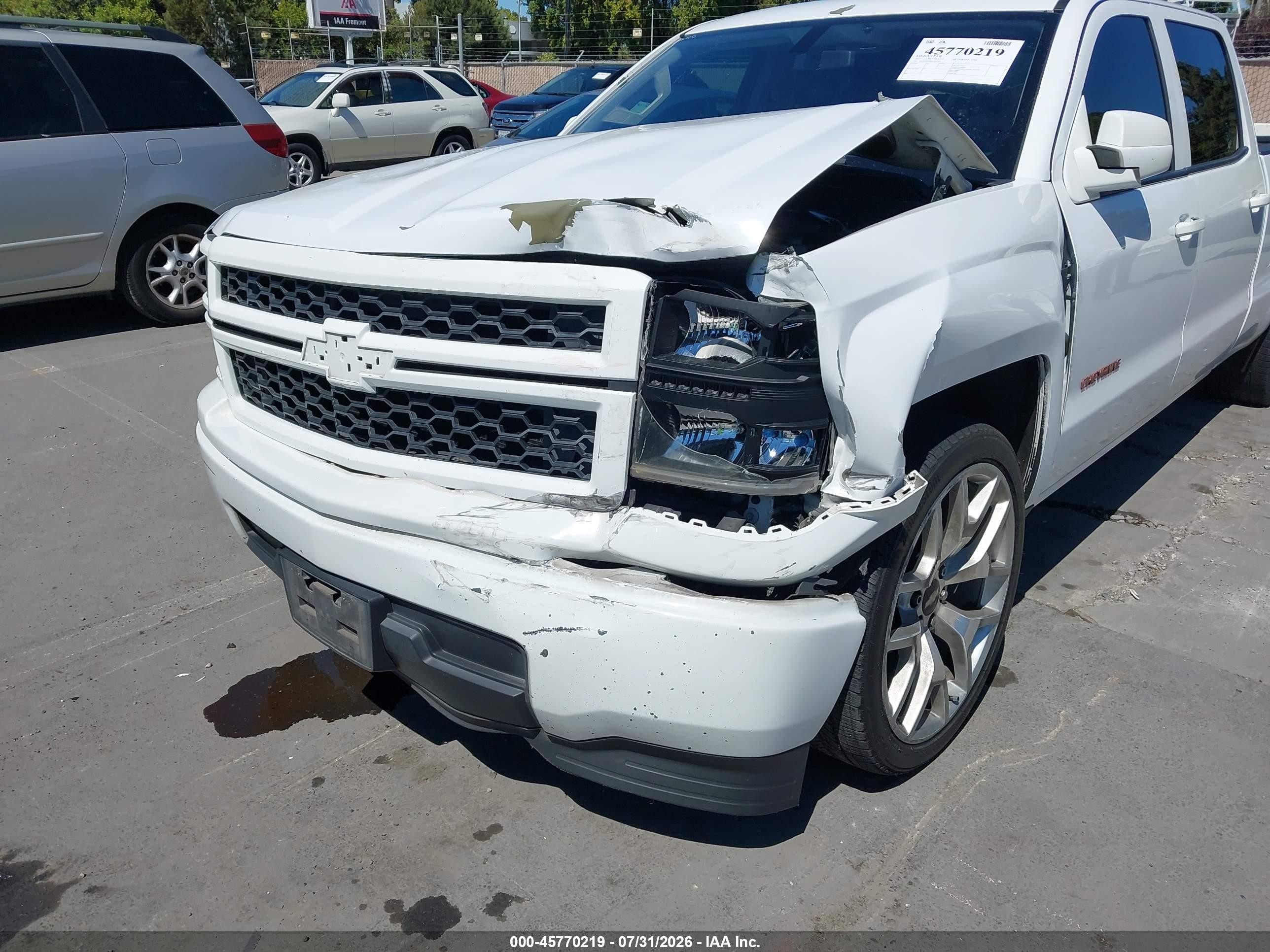 2014 Chevrolet Silverado 1500 Work Truck White vin: 3GCPCPEH8EG294392