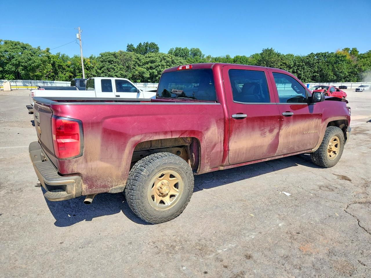 2014 Chevrolet Silverado C1500 Burgundy vin: 3GCPCPEH8EG322935