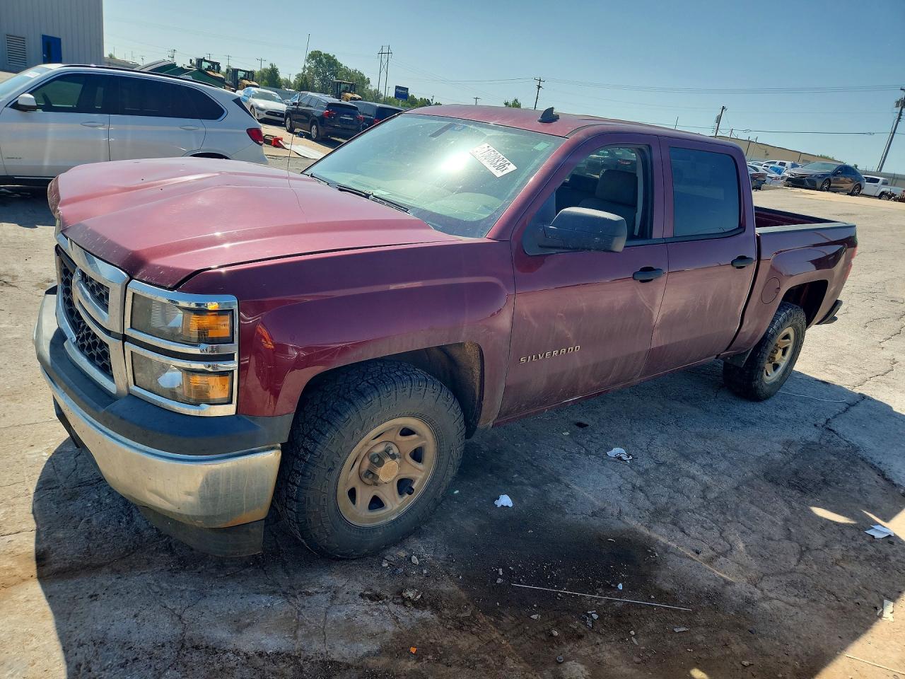 2014 Chevrolet Silverado C1500 Burgundy vin: 3GCPCPEH8EG322935