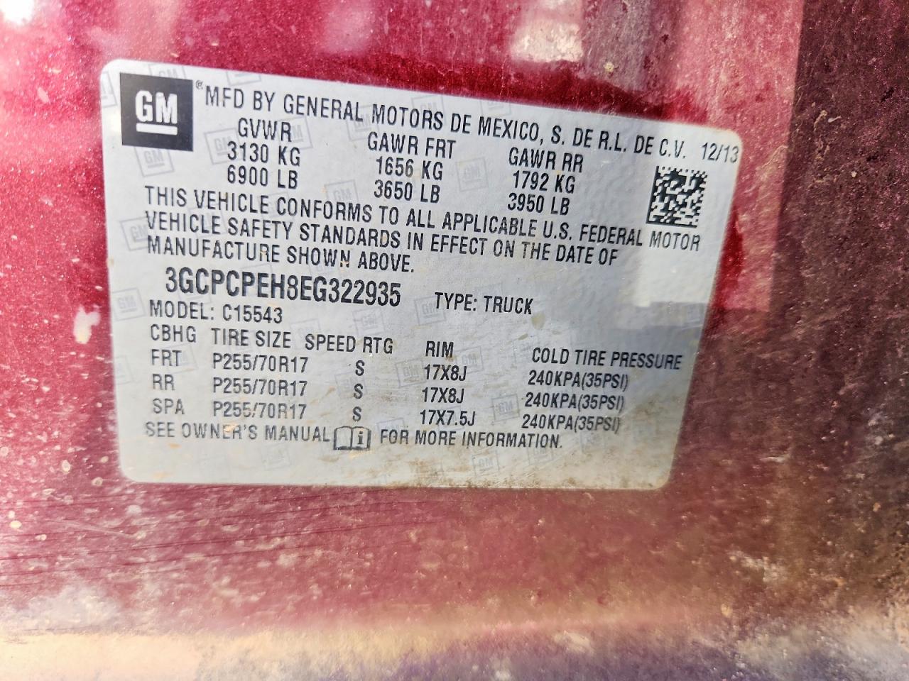 2014 Chevrolet Silverado C1500 Burgundy vin: 3GCPCPEH8EG322935