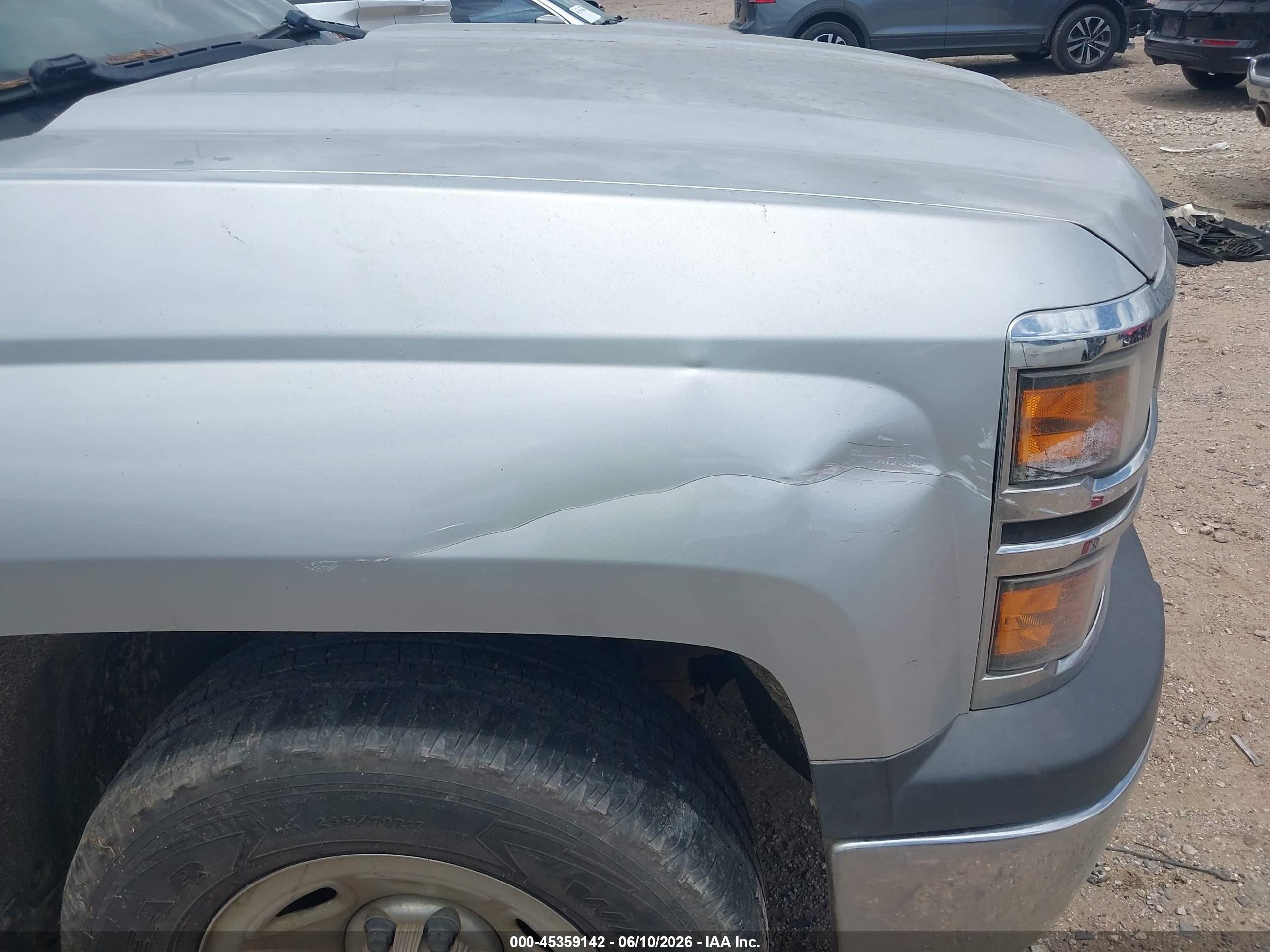 2015 Chevrolet Silverado 1500 Ls Silver vin: 3GCPCPEH8FG448567
