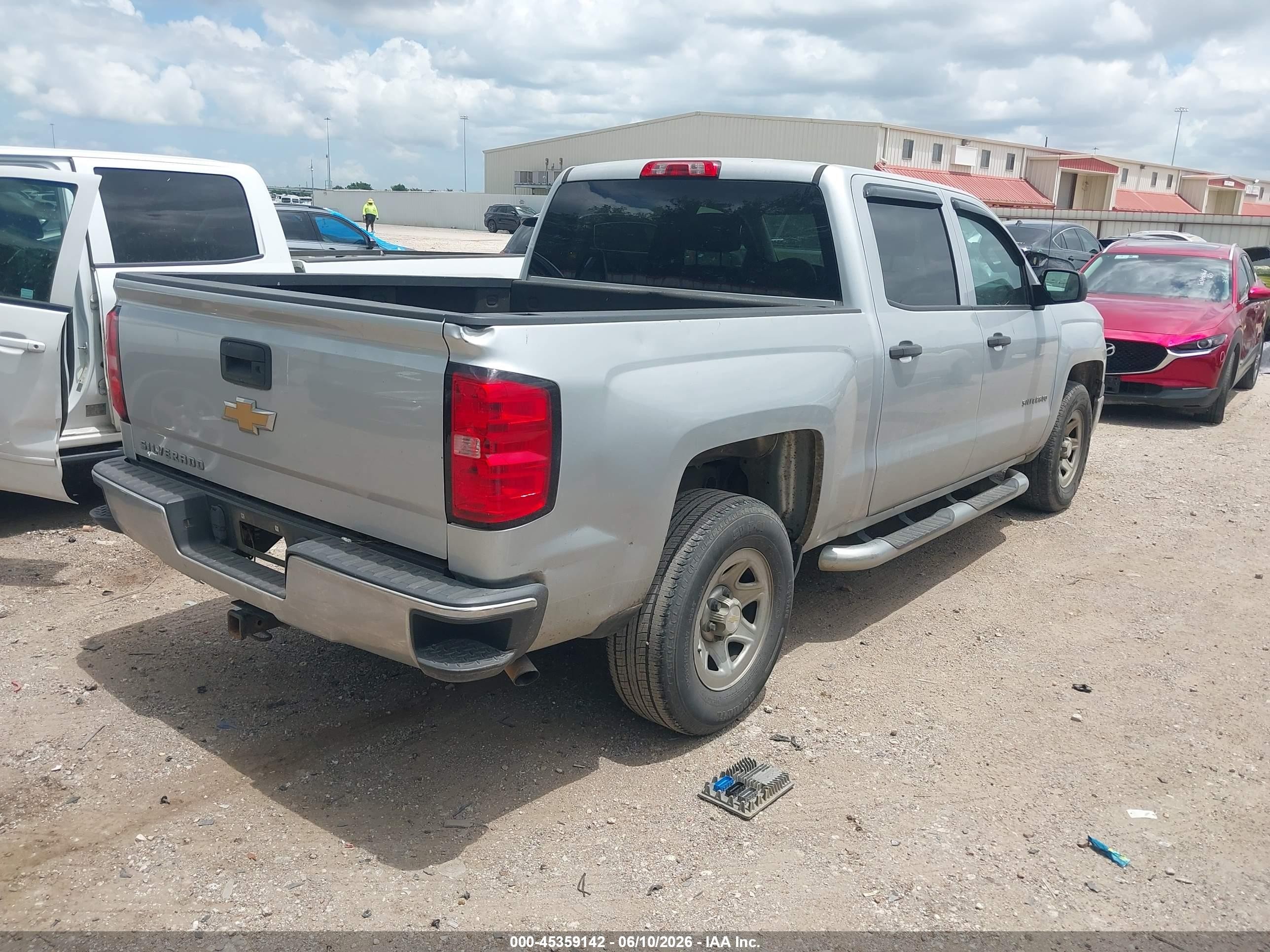 2015 Chevrolet Silverado 1500 Ls Silver vin: 3GCPCPEH8FG448567