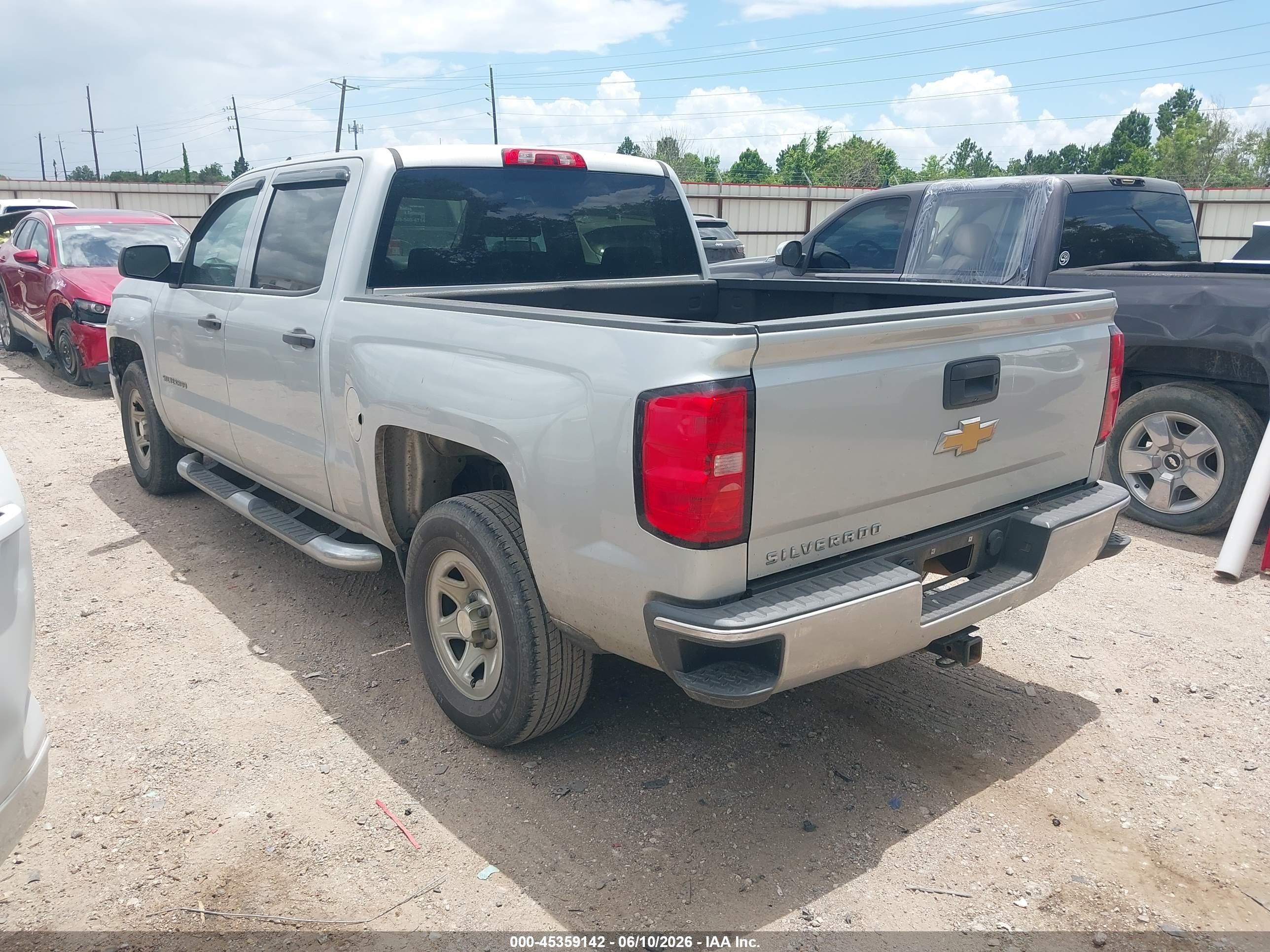 2015 Chevrolet Silverado 1500 Ls Silver vin: 3GCPCPEH8FG448567