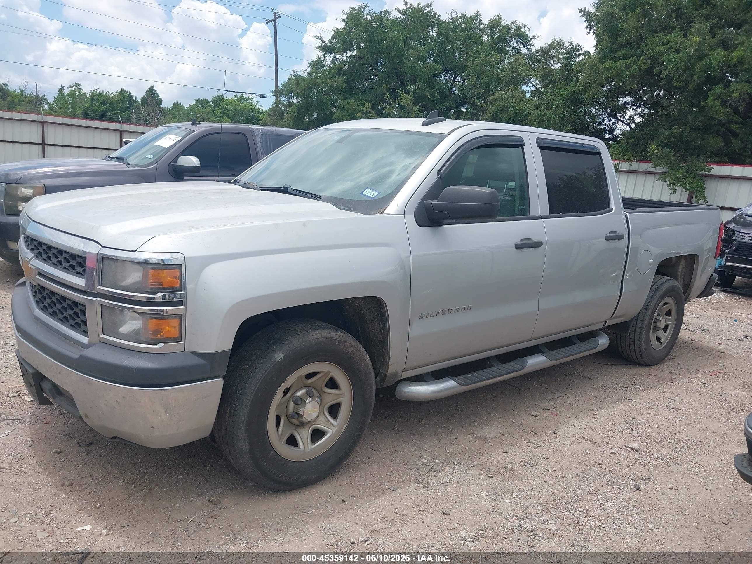 2015 Chevrolet Silverado 1500 Ls Silver vin: 3GCPCPEH8FG448567