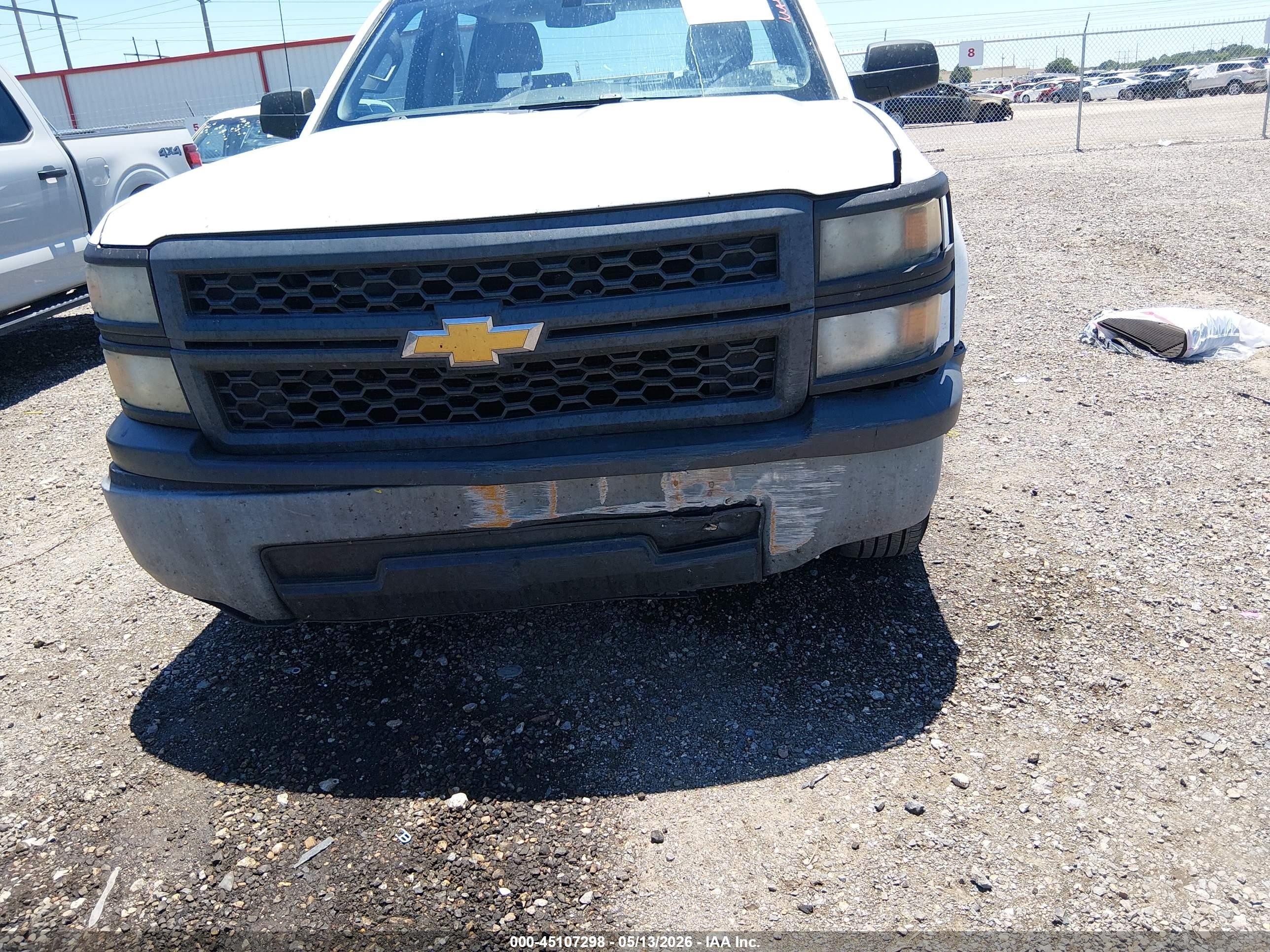 2014 Chevrolet Silverado 1500 Work Truck 1wt White vin: 3GCPCPEH9EG324743