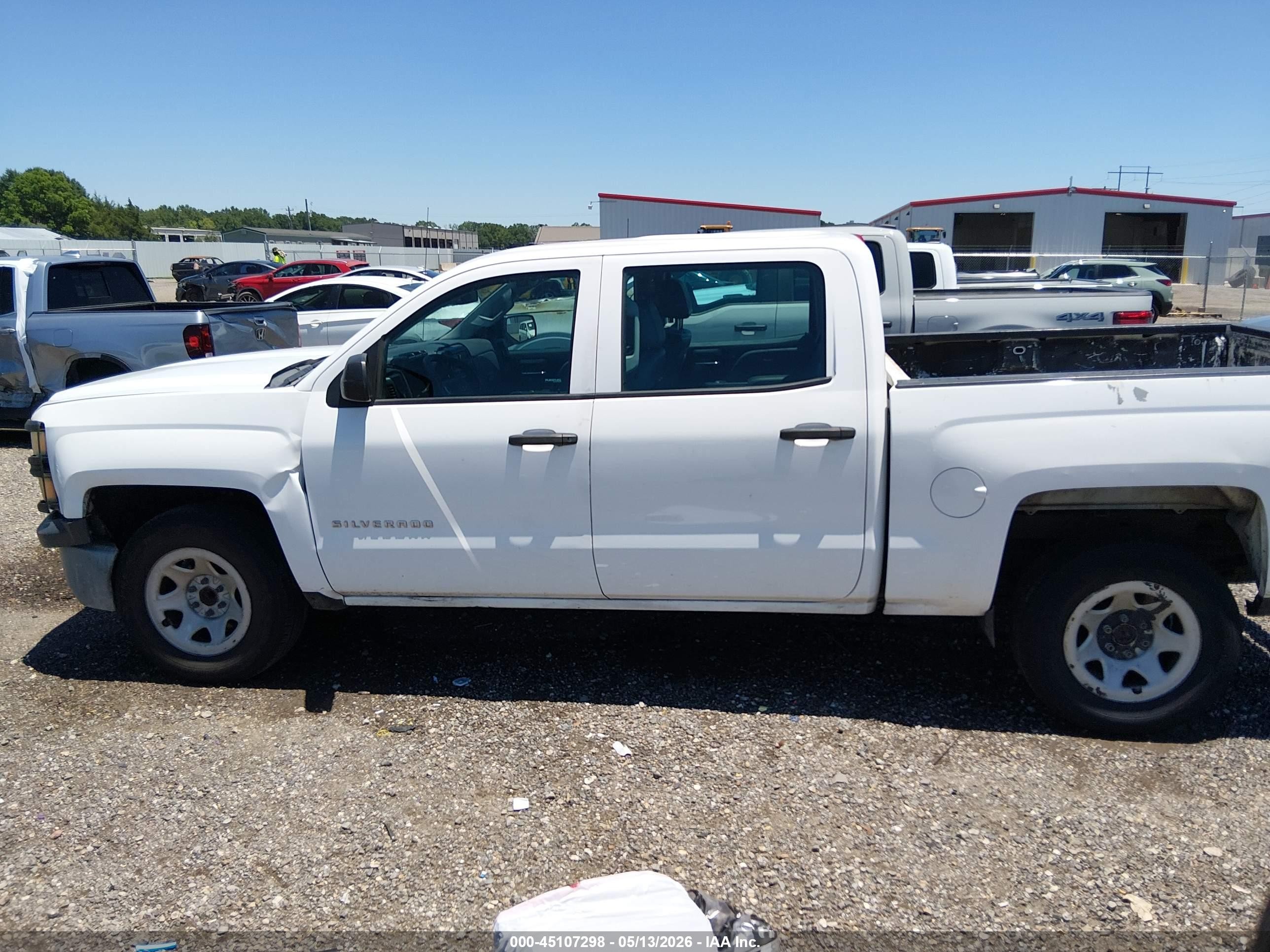 2014 Chevrolet Silverado 1500 Work Truck 1wt White vin: 3GCPCPEH9EG324743
