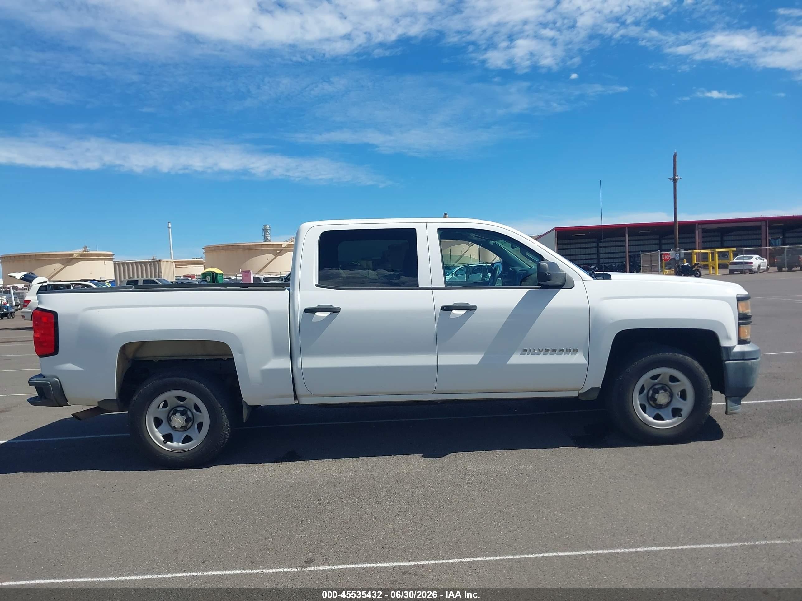 2014 Chevrolet Silverado 1500 Work Truck White vin: 3GCPCPEHXEG469208