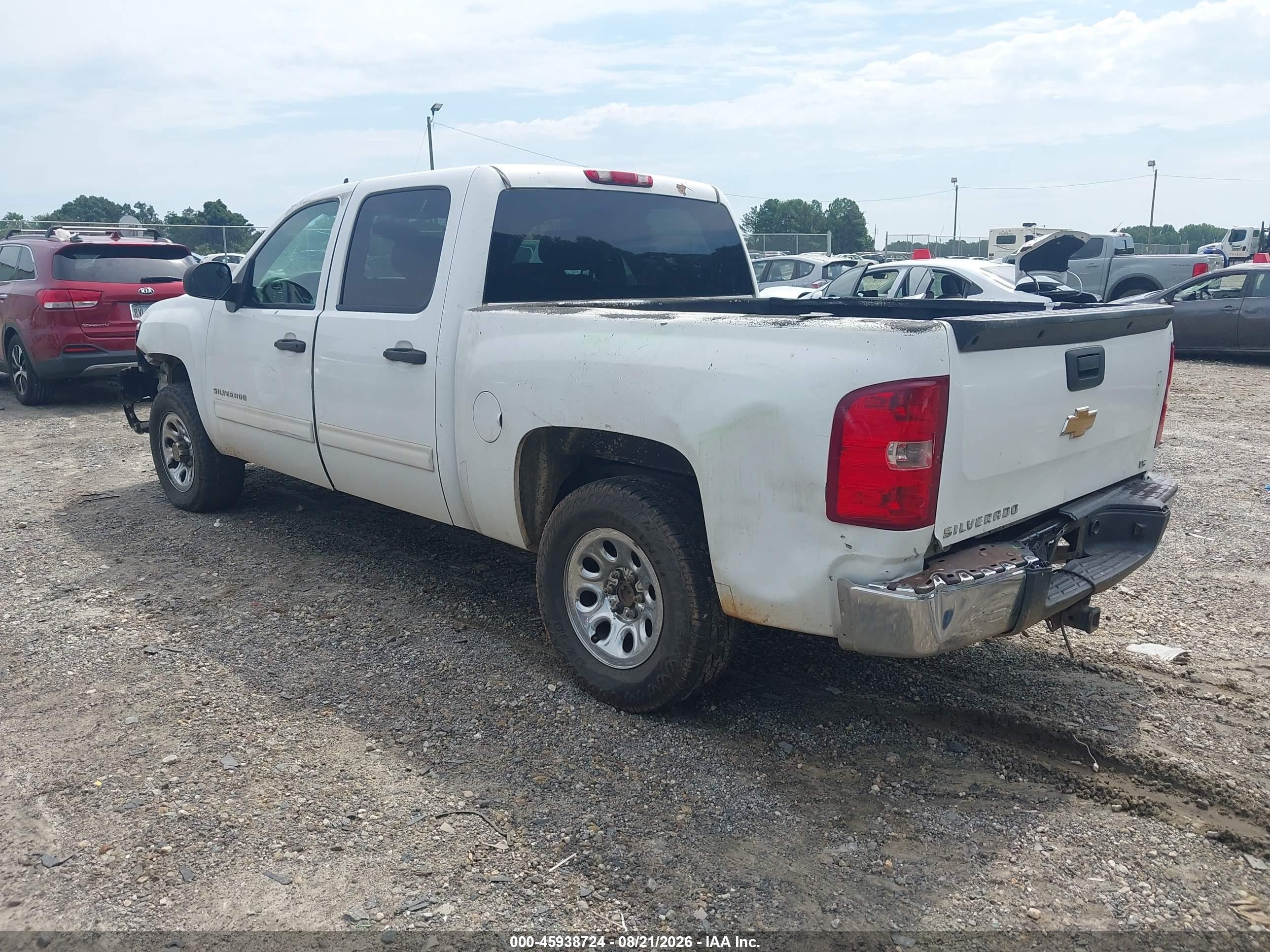 2012 Chevrolet Silverado 1500 Ls White vin: 3GCPCREA0CG219360