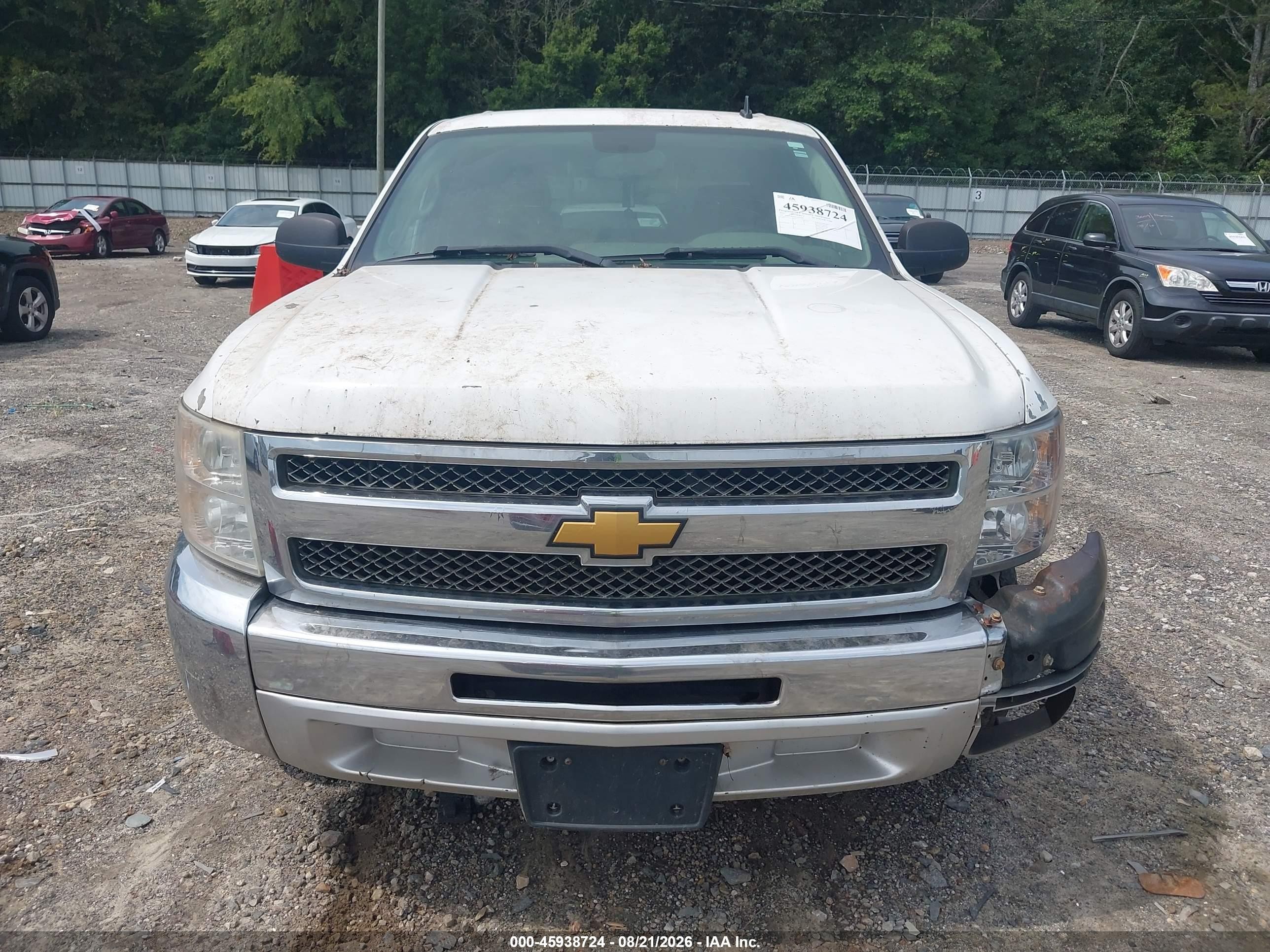 2012 Chevrolet Silverado 1500 Ls White vin: 3GCPCREA0CG219360