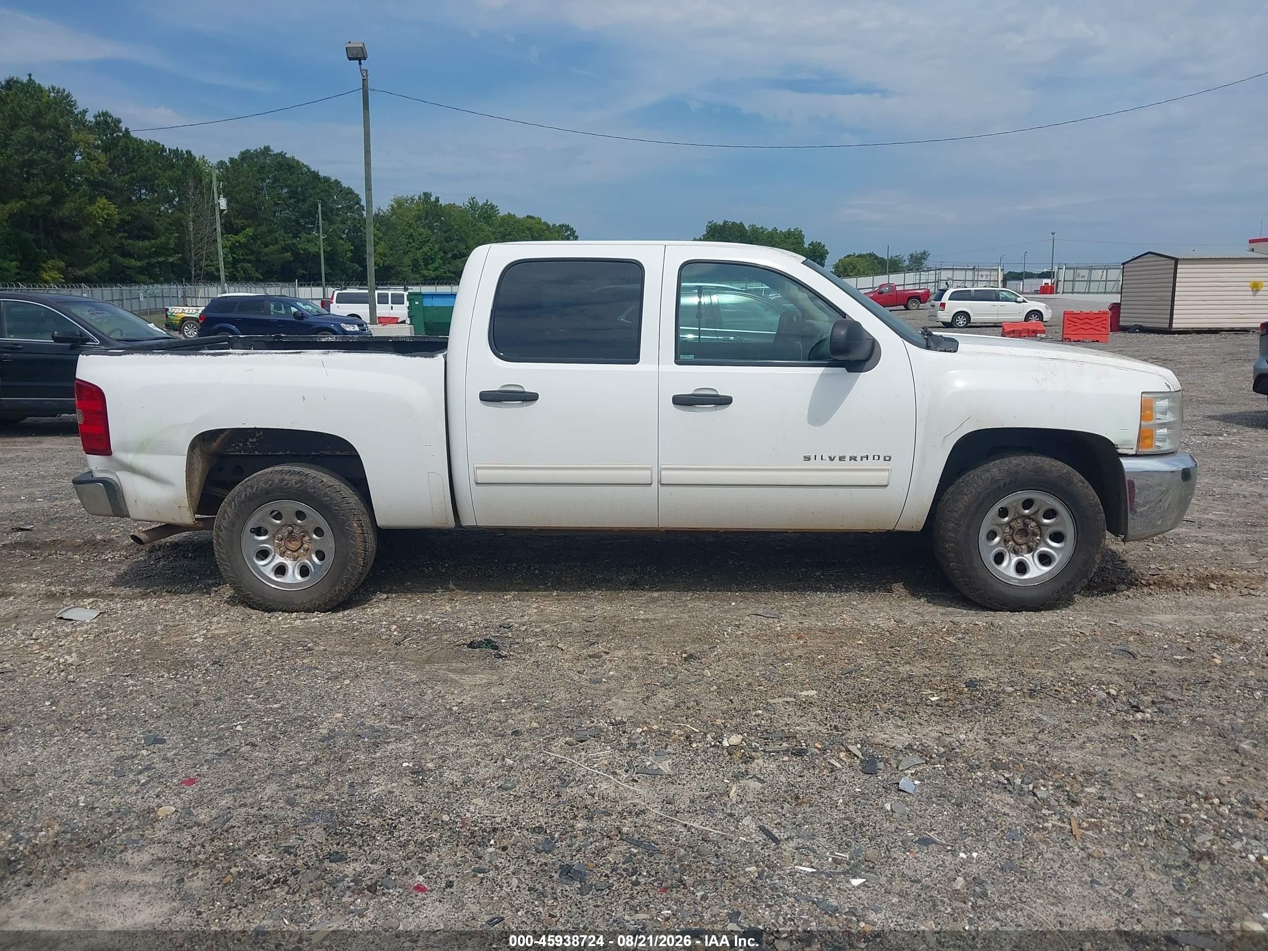 2012 Chevrolet Silverado 1500 Ls White vin: 3GCPCREA0CG219360