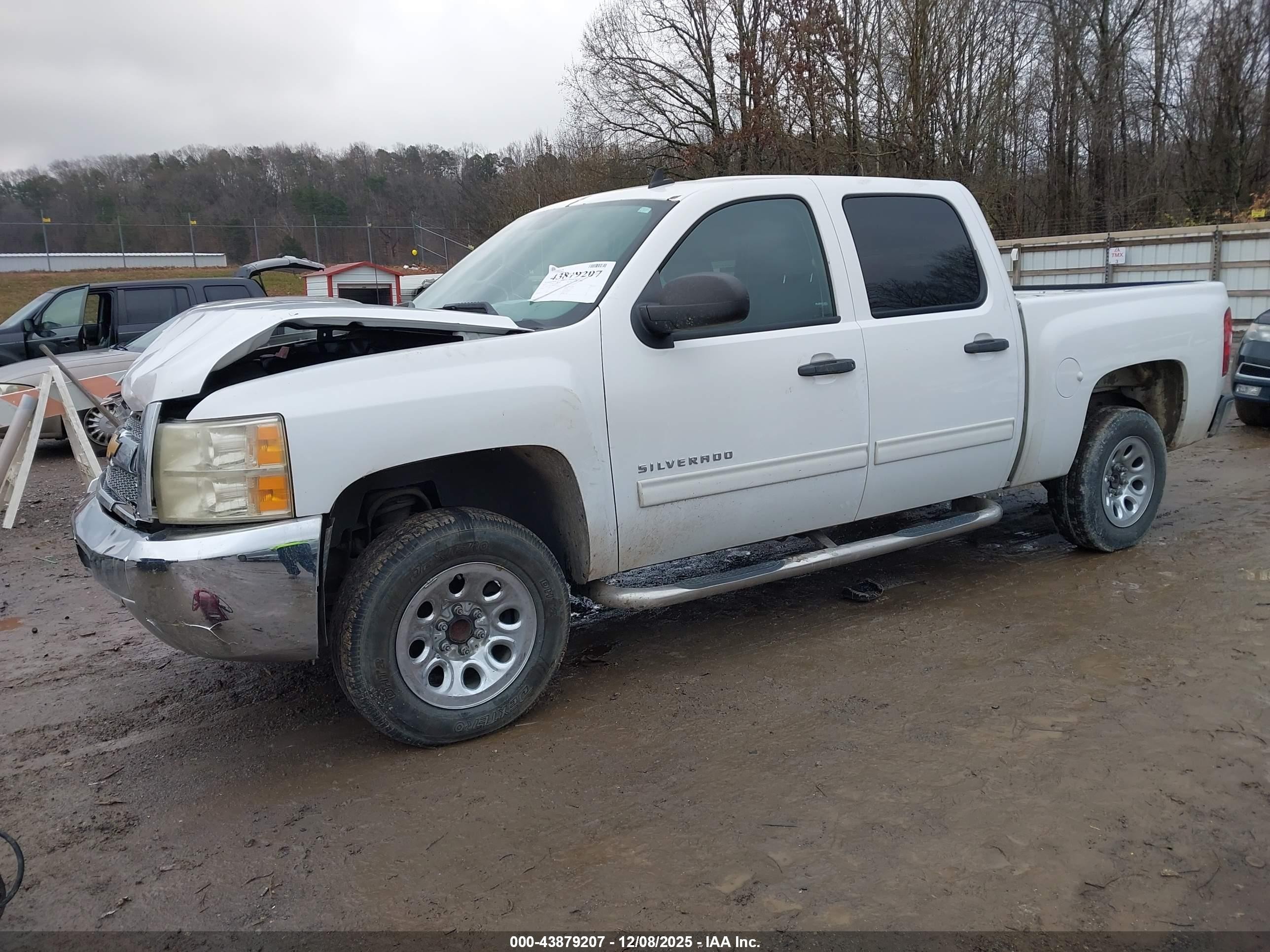 2012 Chevrolet Silverado 1500 Ls White vin: 3GCPCREA2CG295579