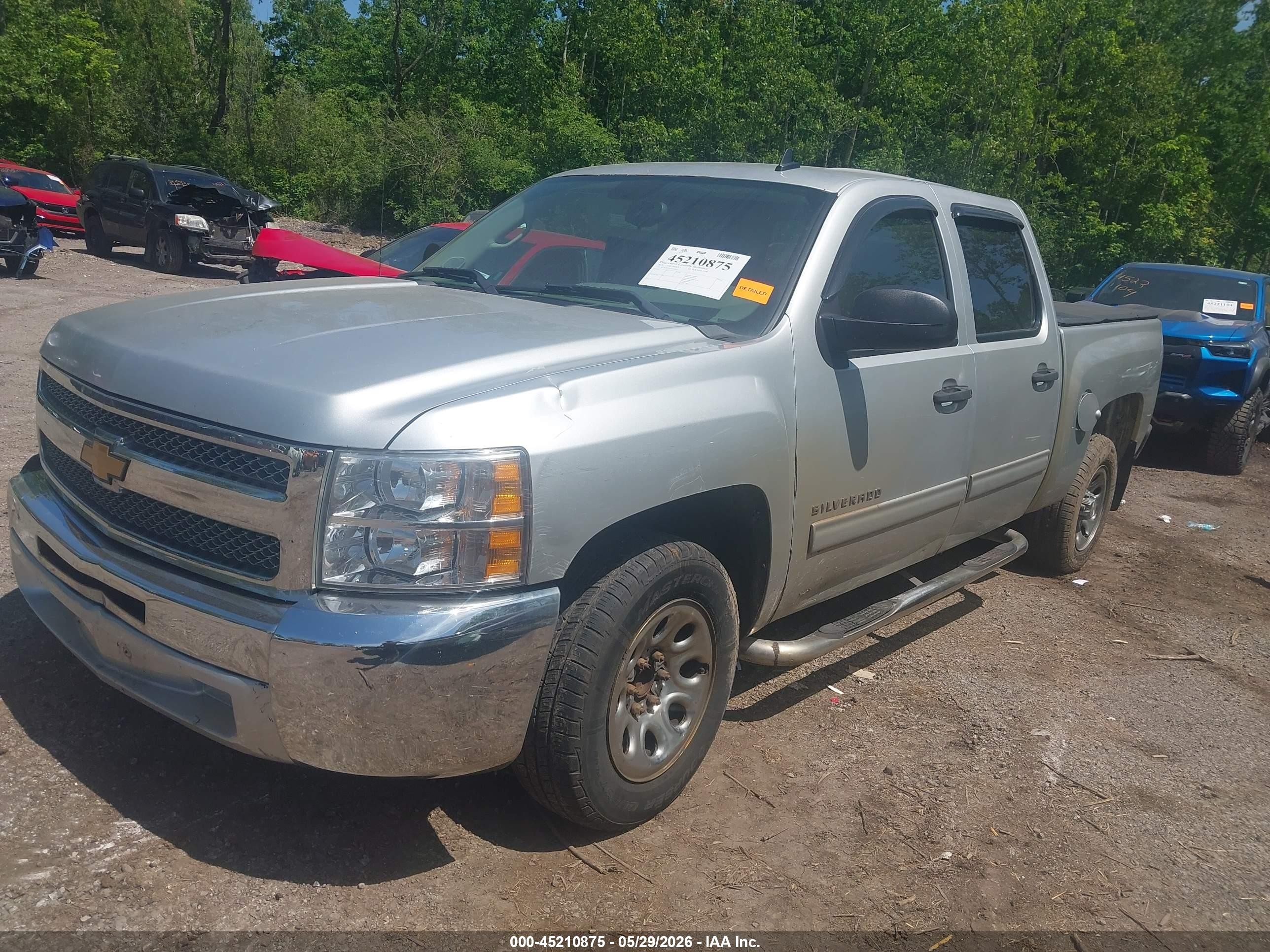 2013 Chevrolet Silverado 1500 Ls Silver vin: 3GCPCREA2DG263653