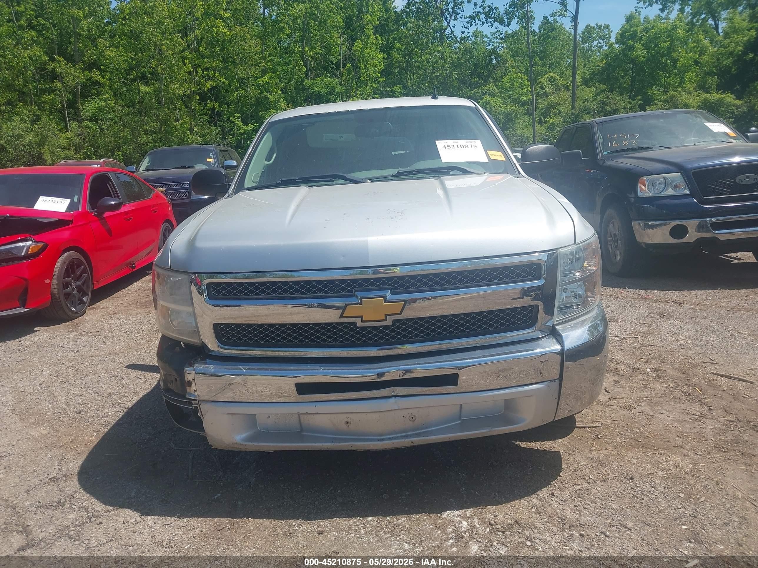 2013 Chevrolet Silverado 1500 Ls Silver vin: 3GCPCREA2DG263653