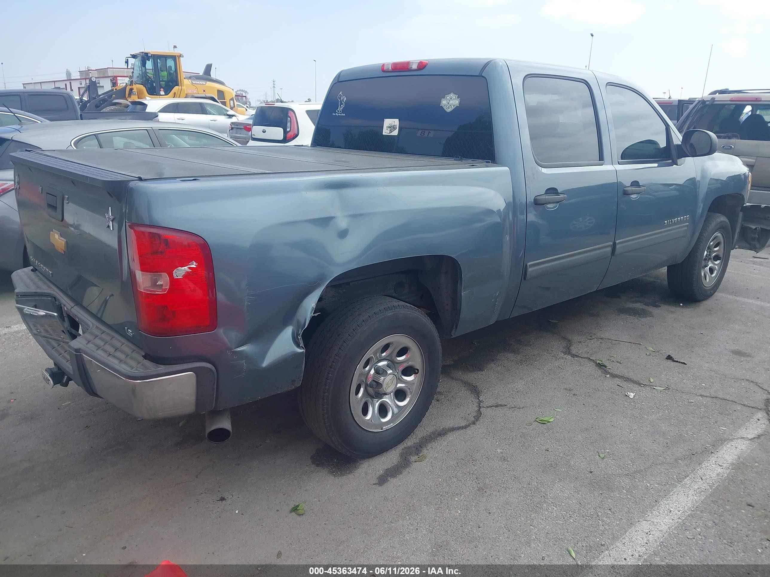 2012 Chevrolet Silverado 1500 Ls Blue vin: 3GCPCREA3CG200348