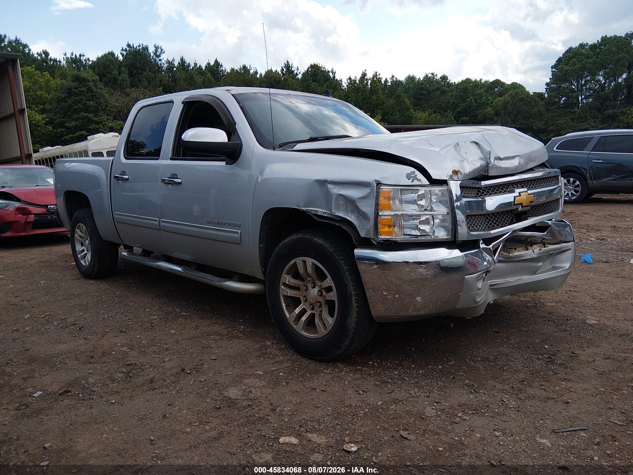 2013 Chevrolet Silverado 1500 Ls Silver vin: 3GCPCREA3DG191782