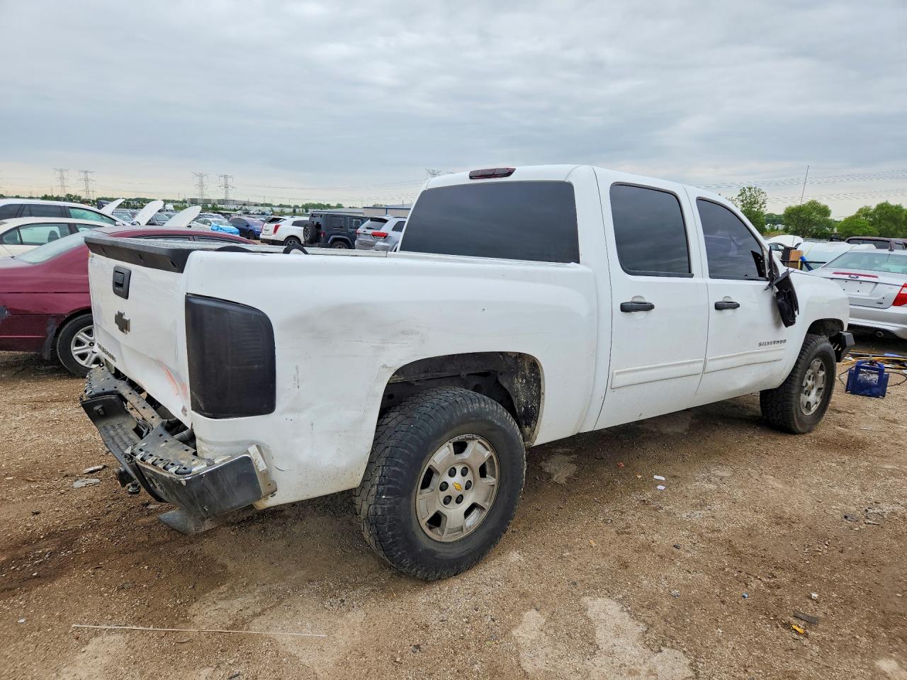 2013 Chevrolet Silverado C1500 Ls White vin: 3GCPCREA3DG330342