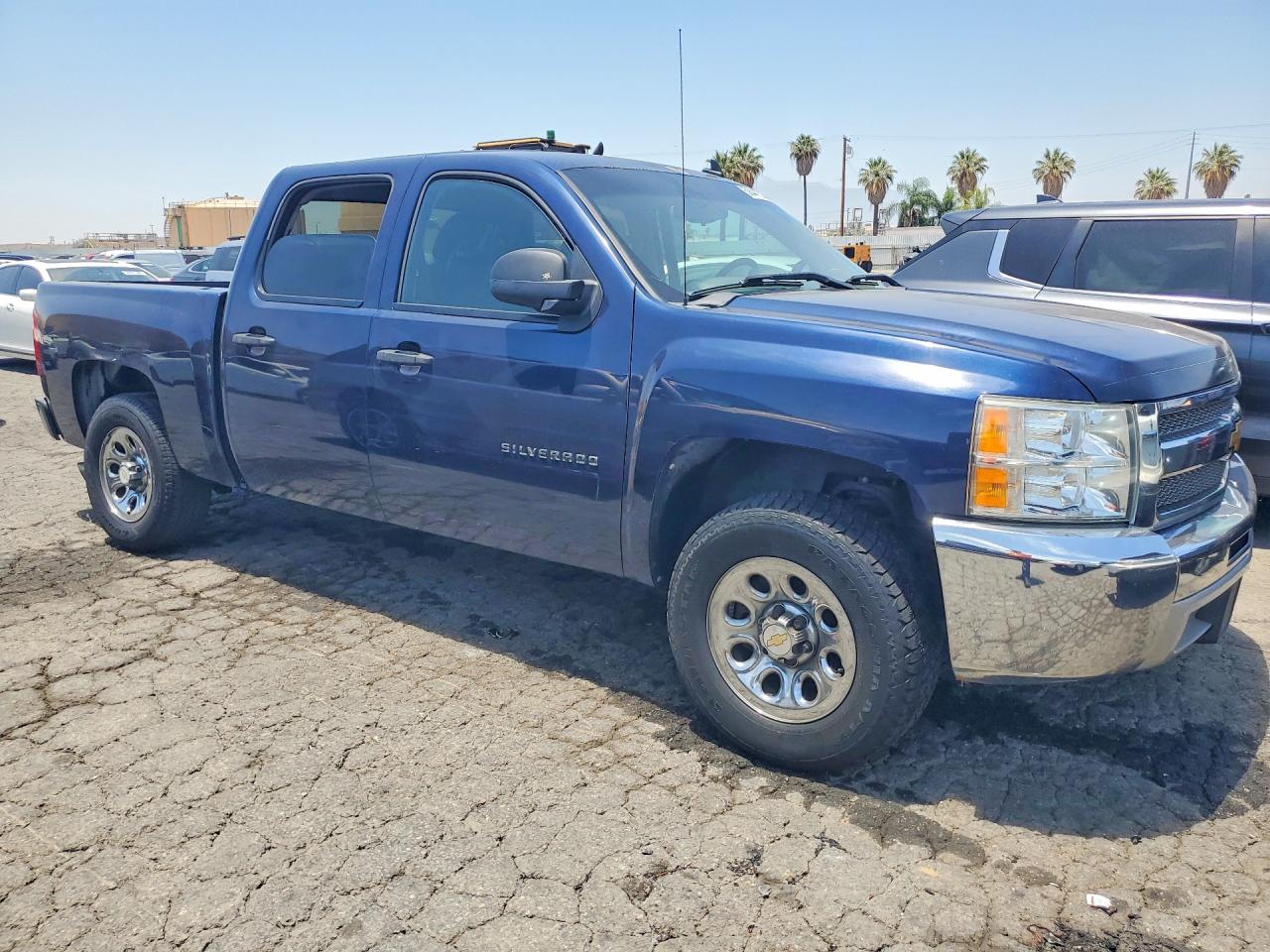 2012 Chevrolet Silverado C1500 Ls Blue vin: 3GCPCREA4CG204084