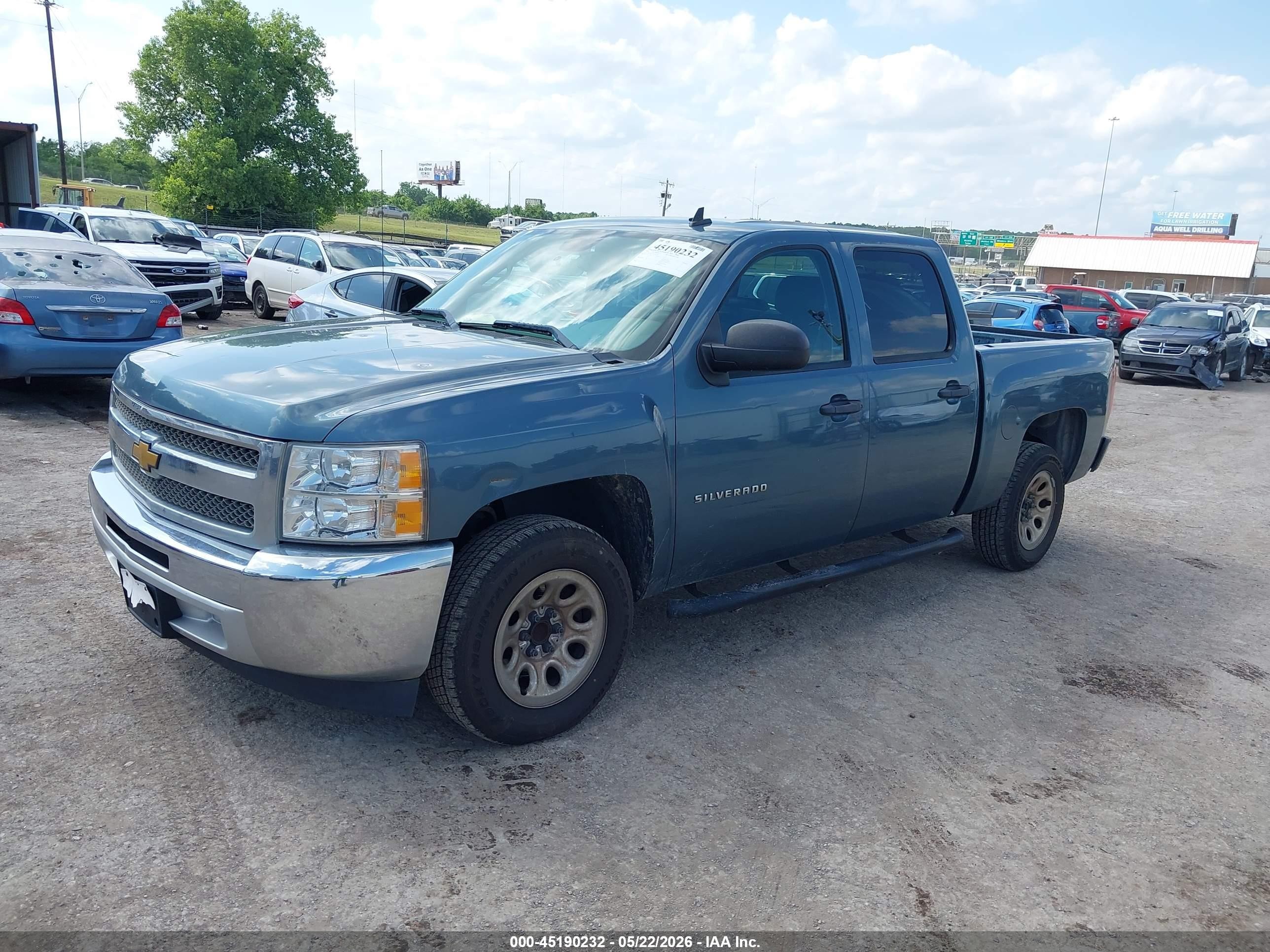 2012 Chevrolet Silverado 1500 Ls Blue vin: 3GCPCREA4CG223752