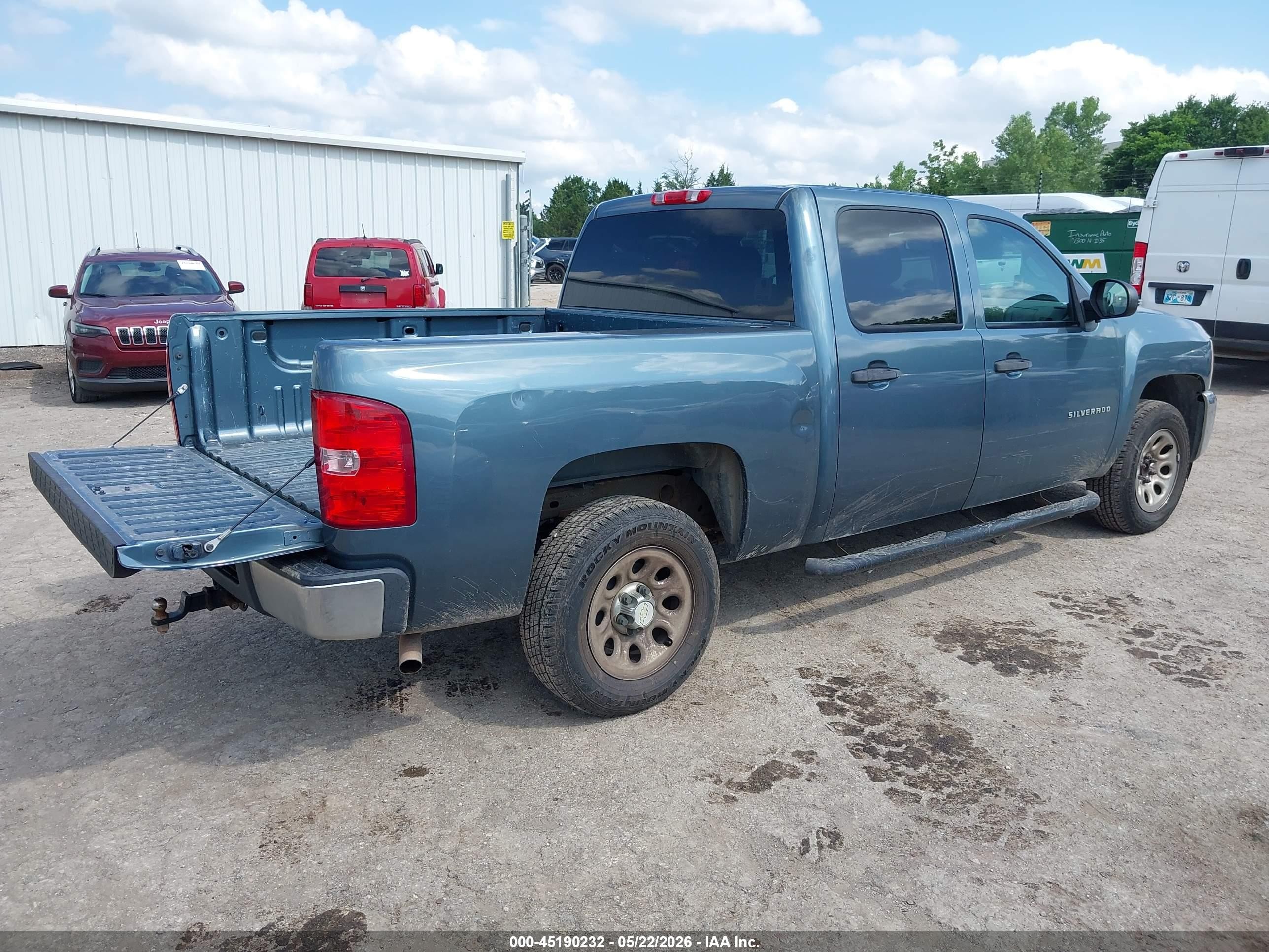 2012 Chevrolet Silverado 1500 Ls Blue vin: 3GCPCREA4CG223752
