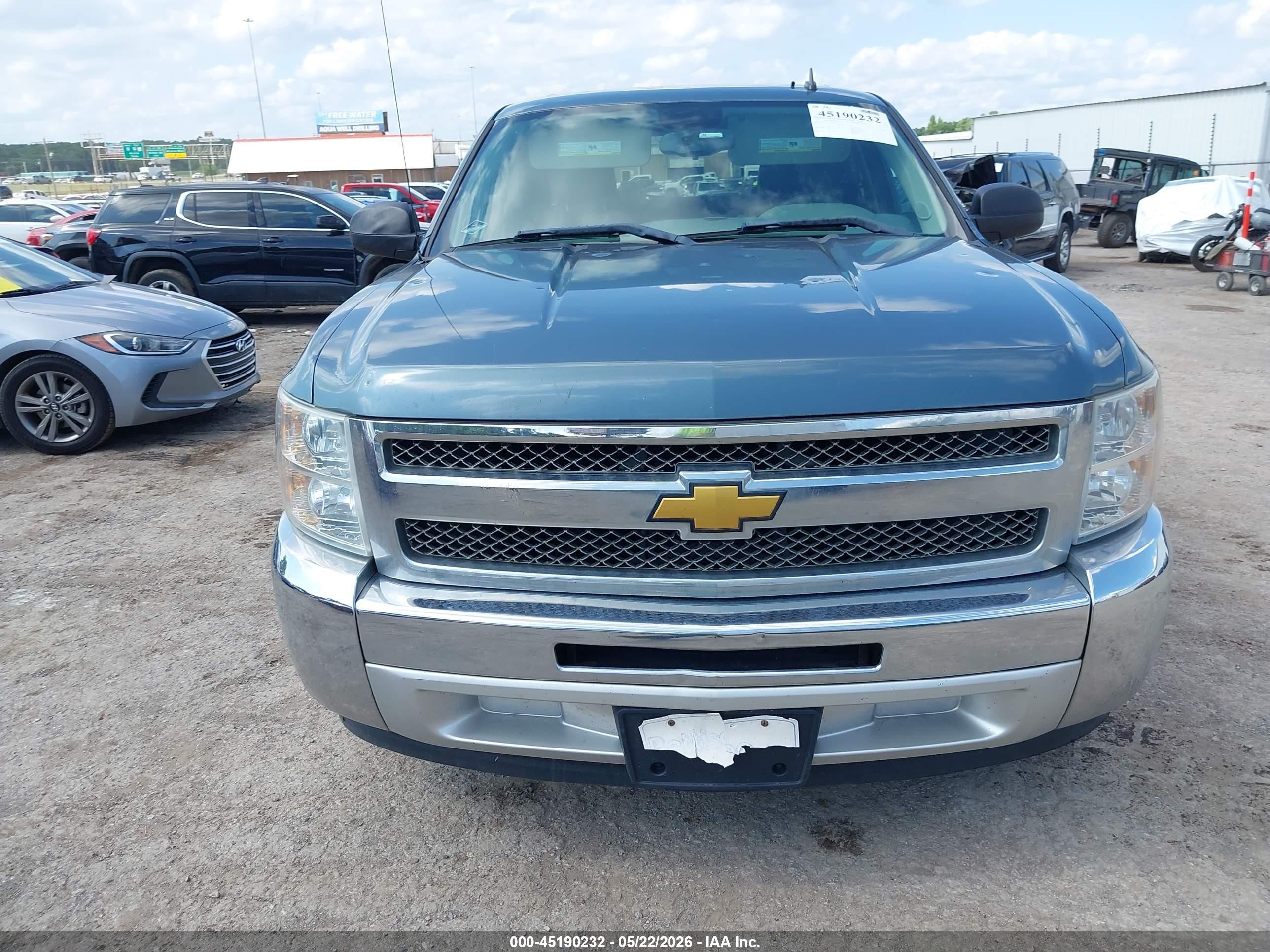2012 Chevrolet Silverado 1500 Ls Blue vin: 3GCPCREA4CG223752