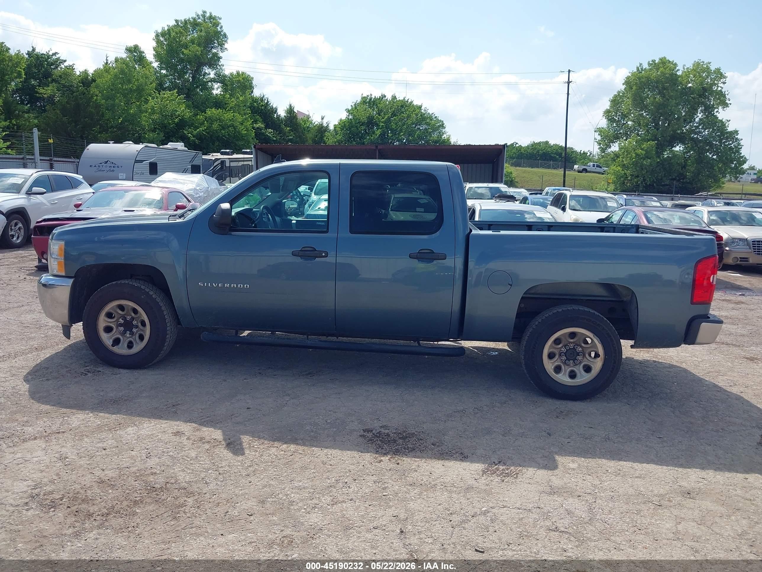 2012 Chevrolet Silverado 1500 Ls Blue vin: 3GCPCREA4CG223752