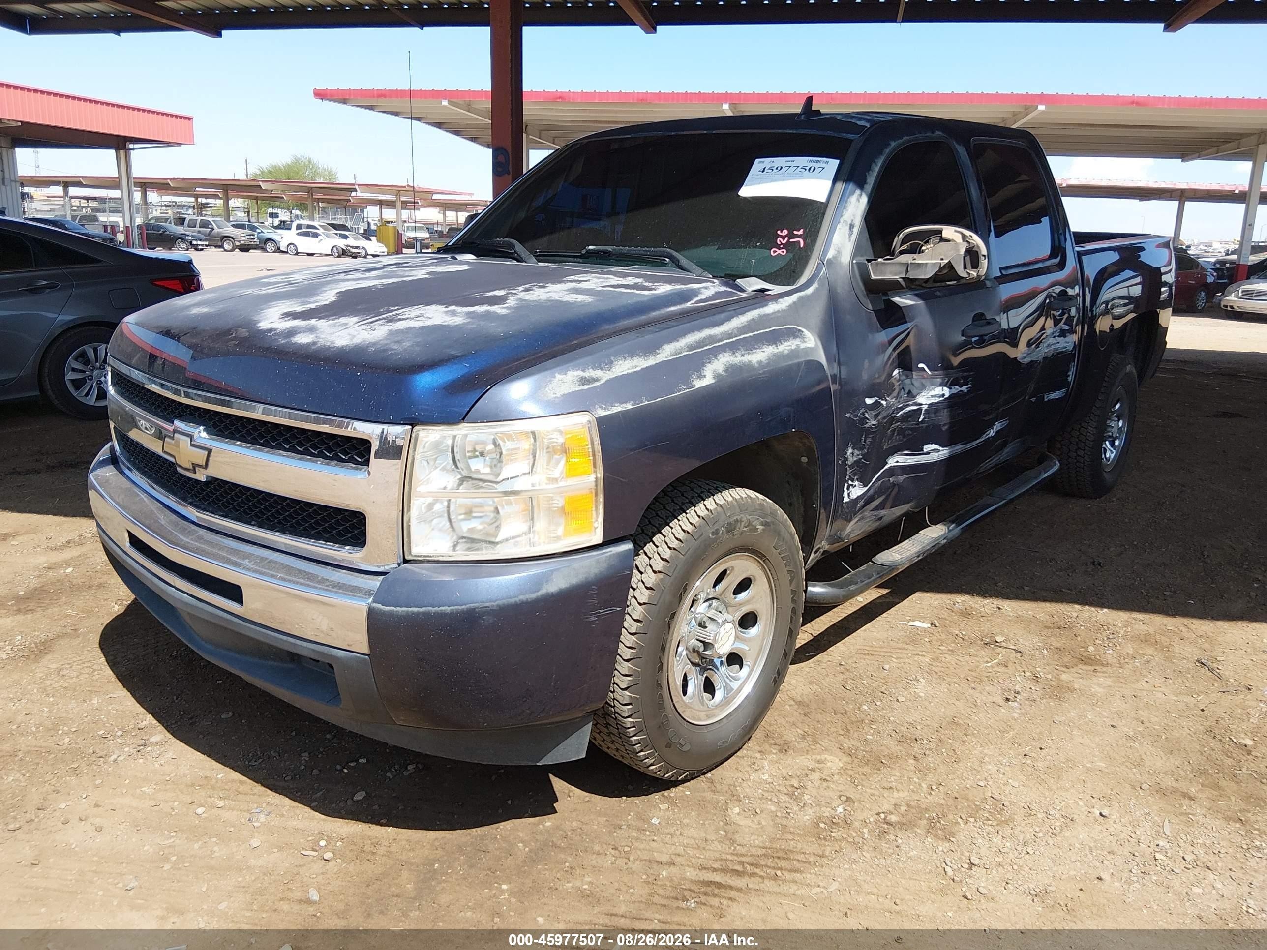 2011 Chevrolet Silverado 1500 Ls Blue vin: 3GCPCREA5BG251414
