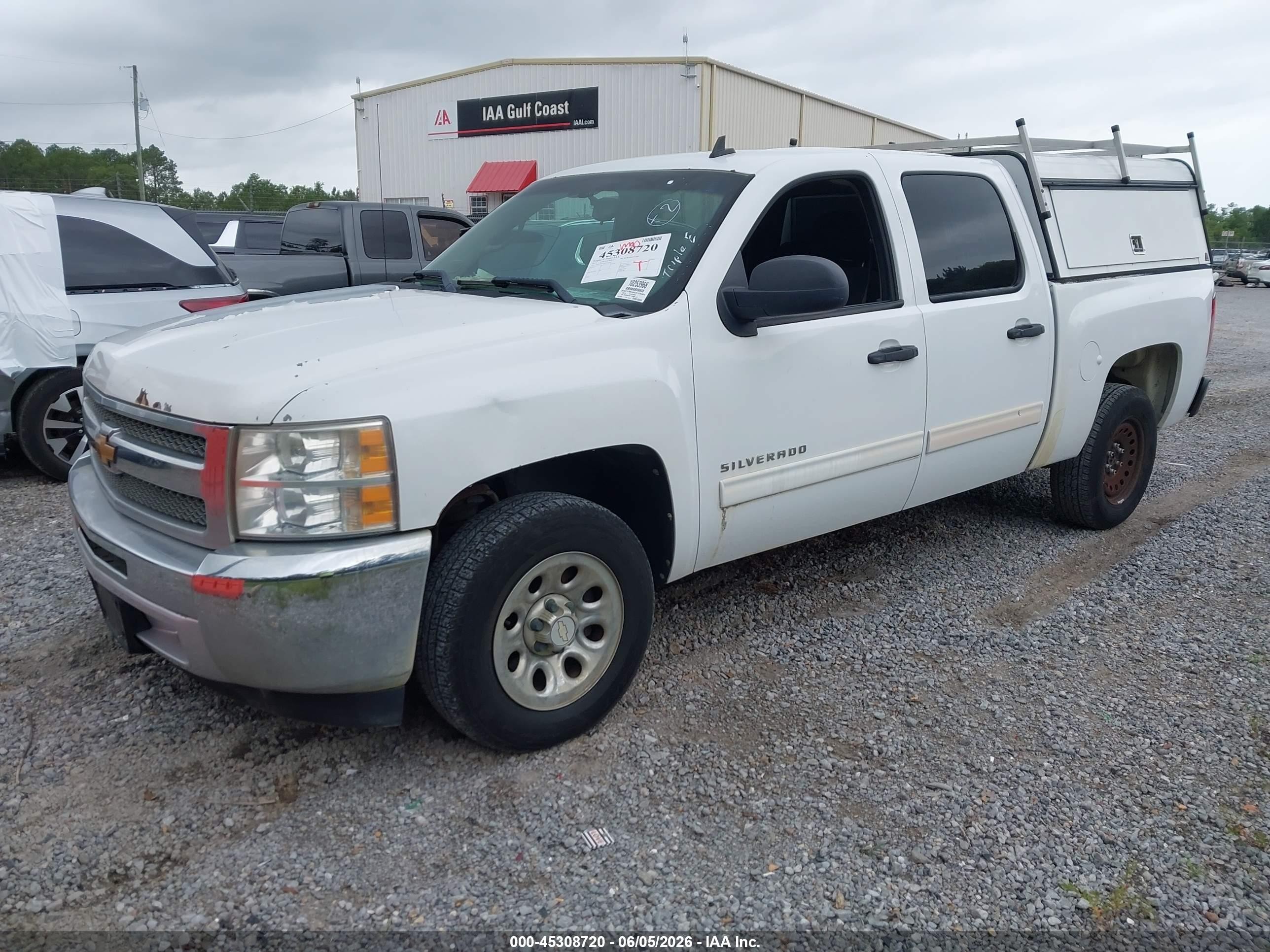 2012 Chevrolet Silverado 1500 Ls White vin: 3GCPCREA5CG123465