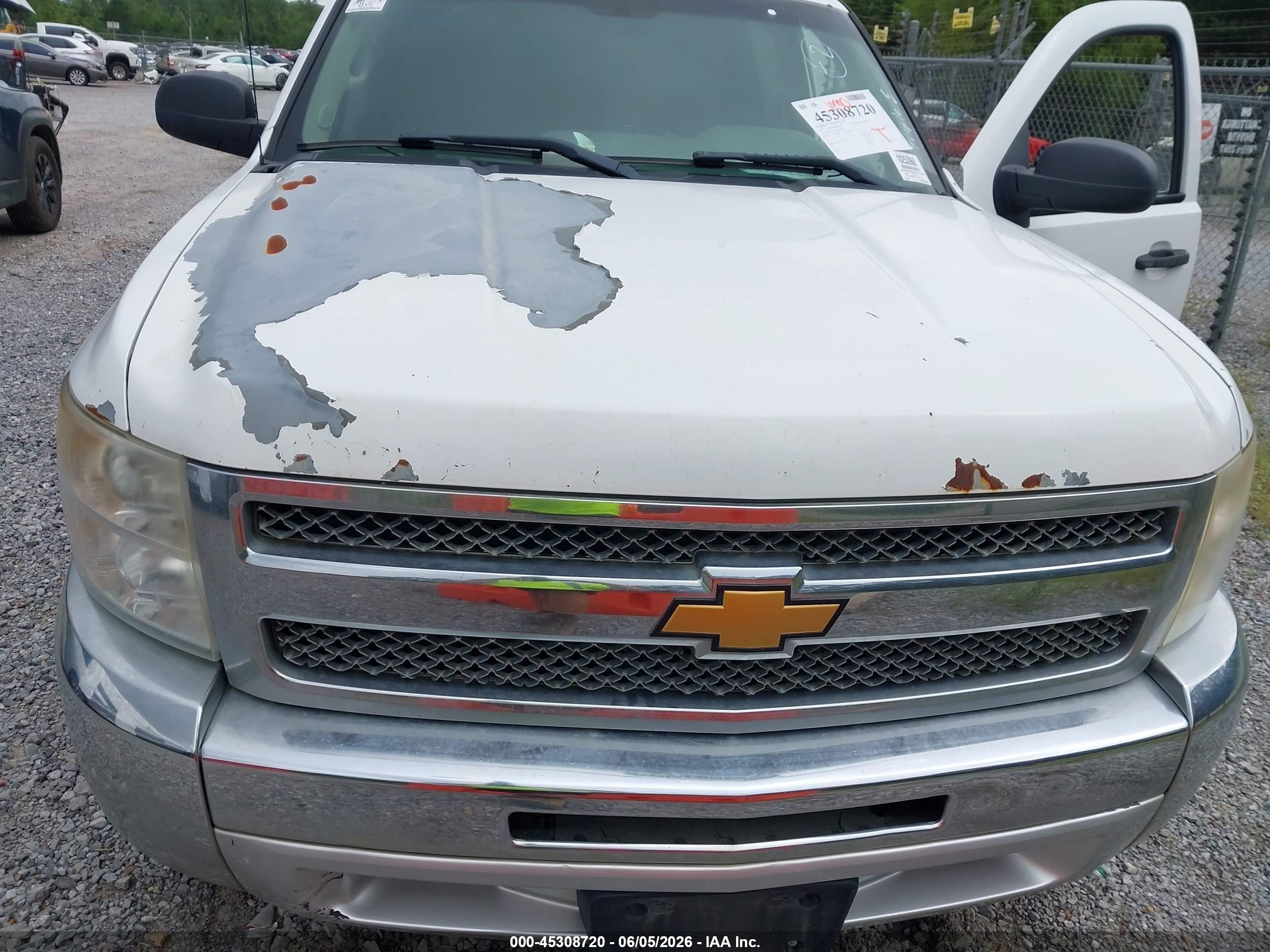 2012 Chevrolet Silverado 1500 Ls White vin: 3GCPCREA5CG123465