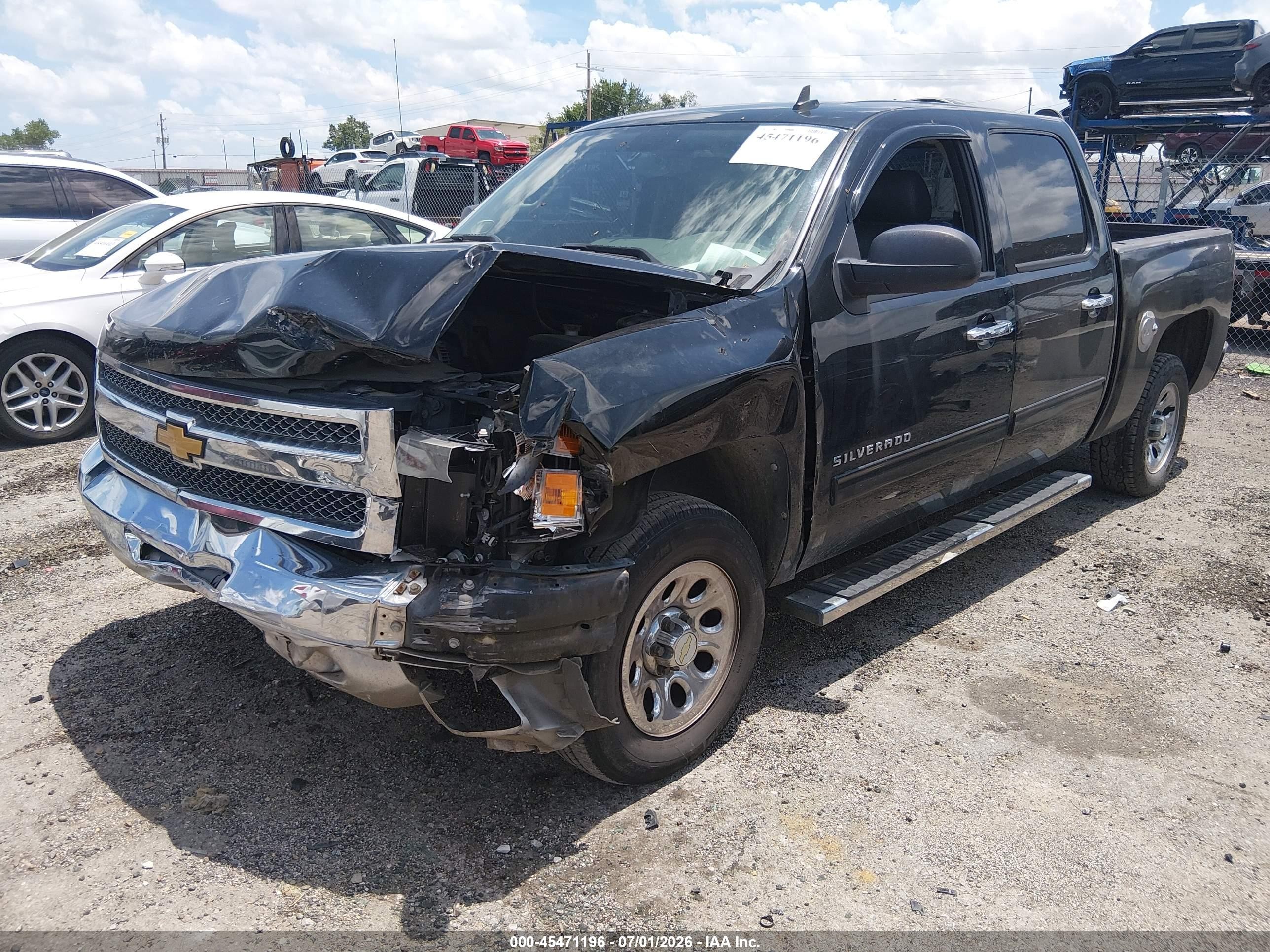 2012 Chevrolet Silverado 1500 Ls Black vin: 3GCPCREA5CG168258