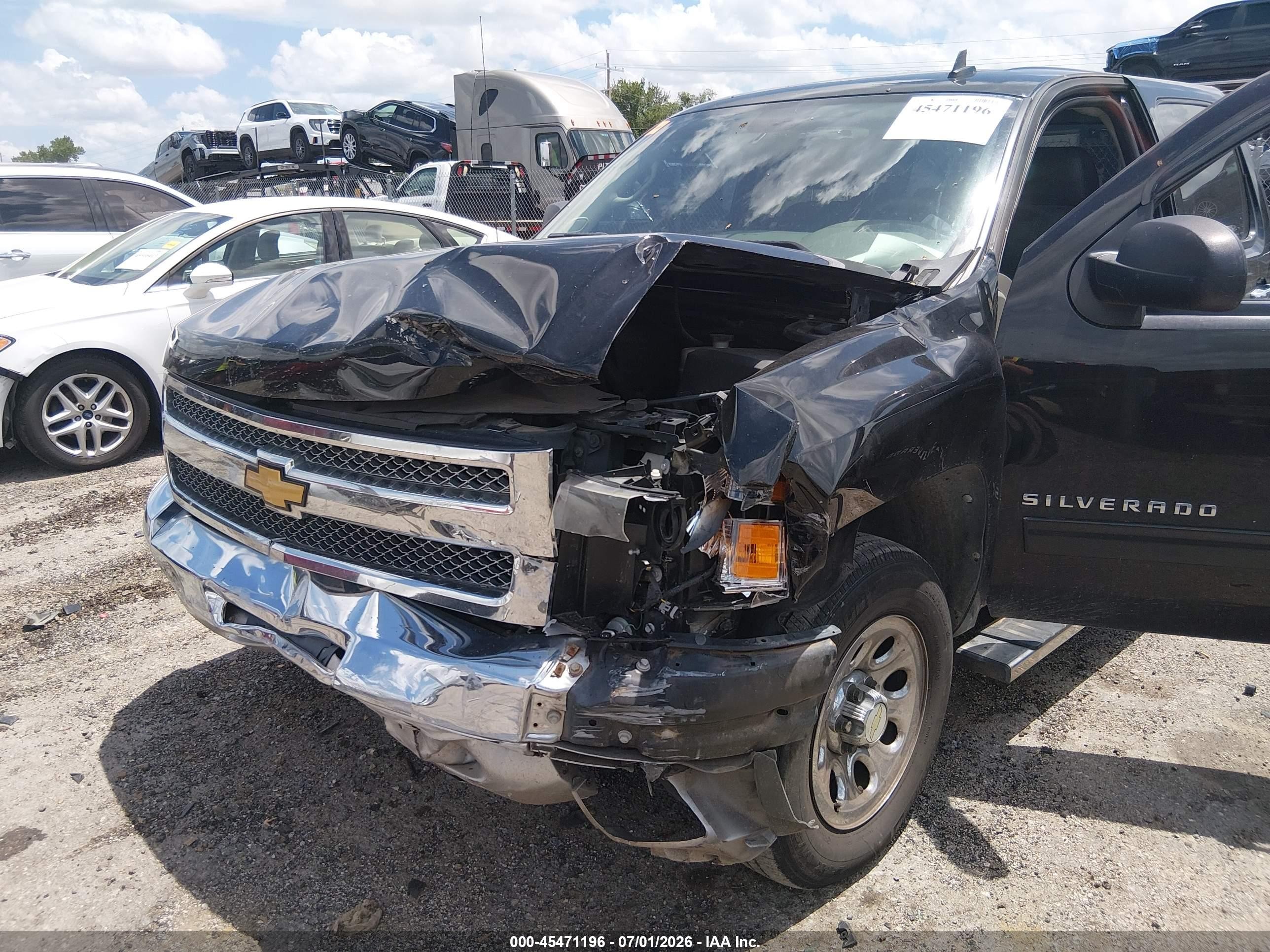 2012 Chevrolet Silverado 1500 Ls Black vin: 3GCPCREA5CG168258