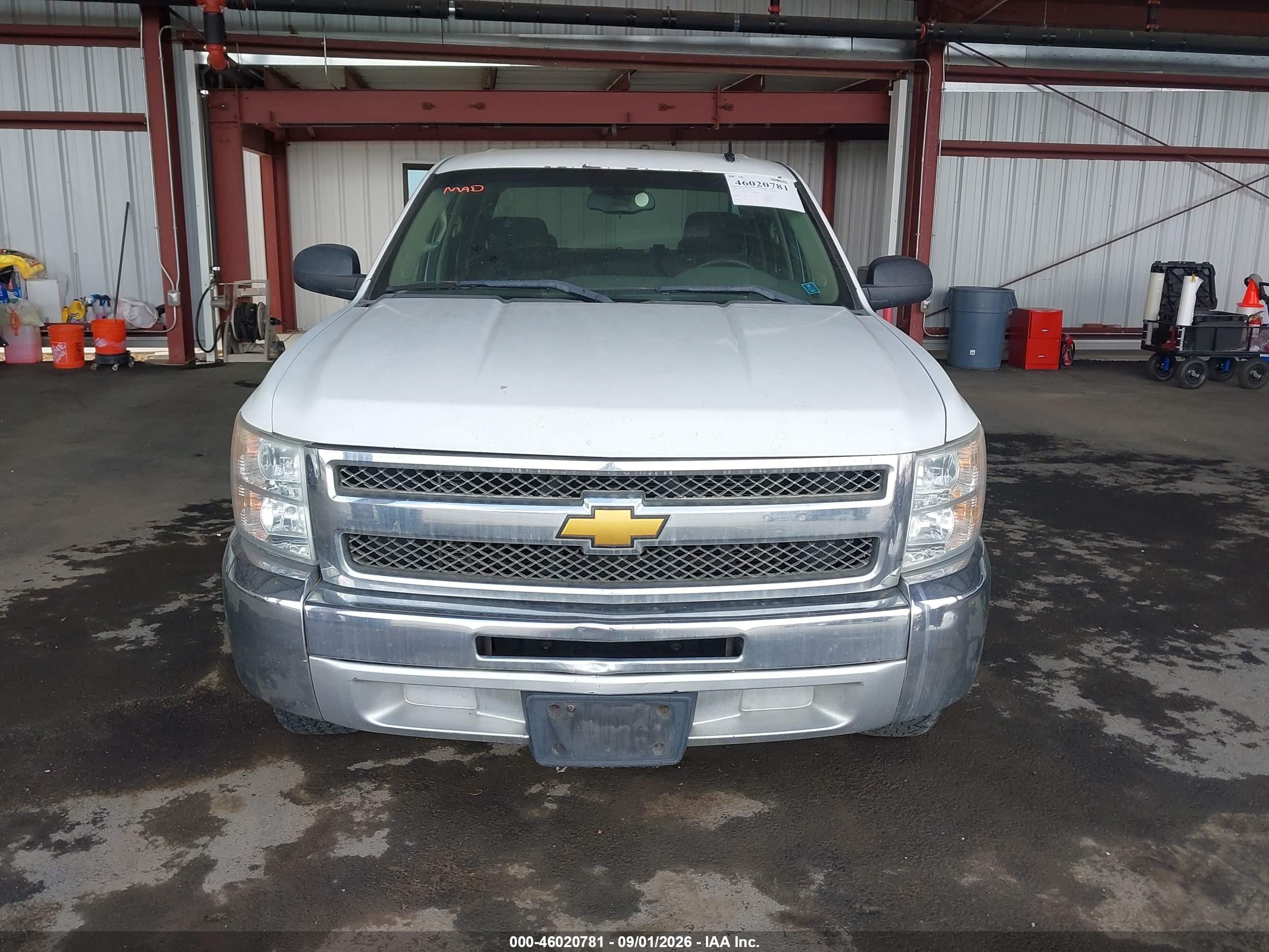 2012 Chevrolet Silverado 1500 Ls White vin: 3GCPCREA6CG127332