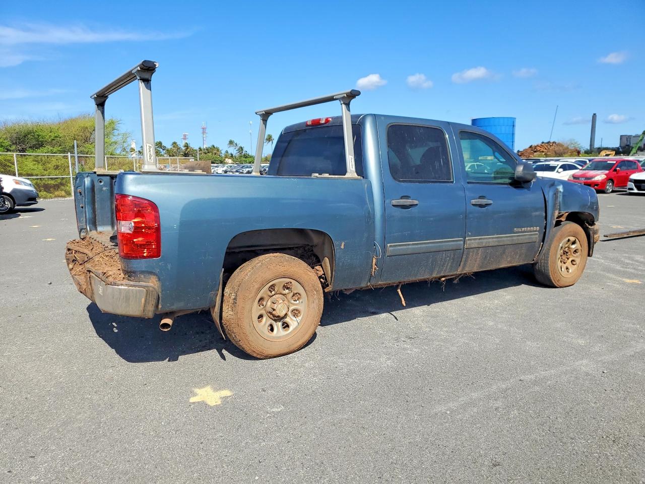 2012 Chevrolet Silverado C1500 Ls Синий vin: 3GCPCREA6CG127668