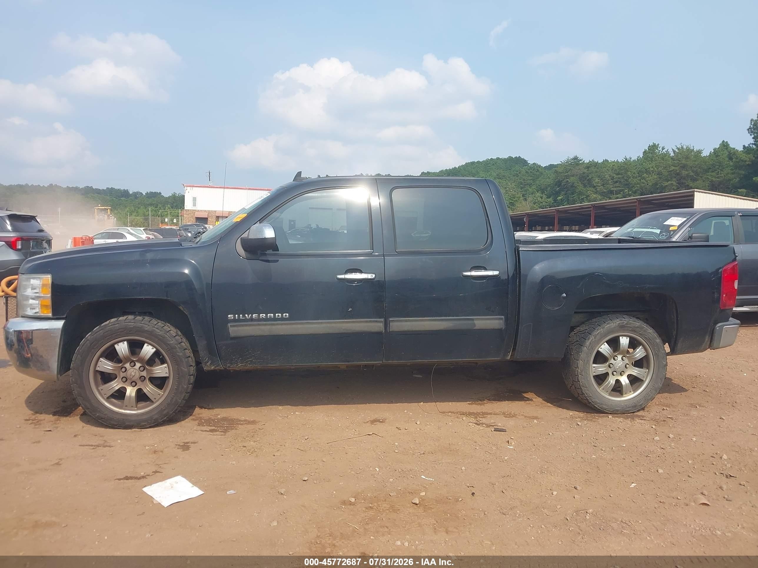 2012 Chevrolet Silverado 1500 Ls Black vin: 3GCPCREA6CG131400