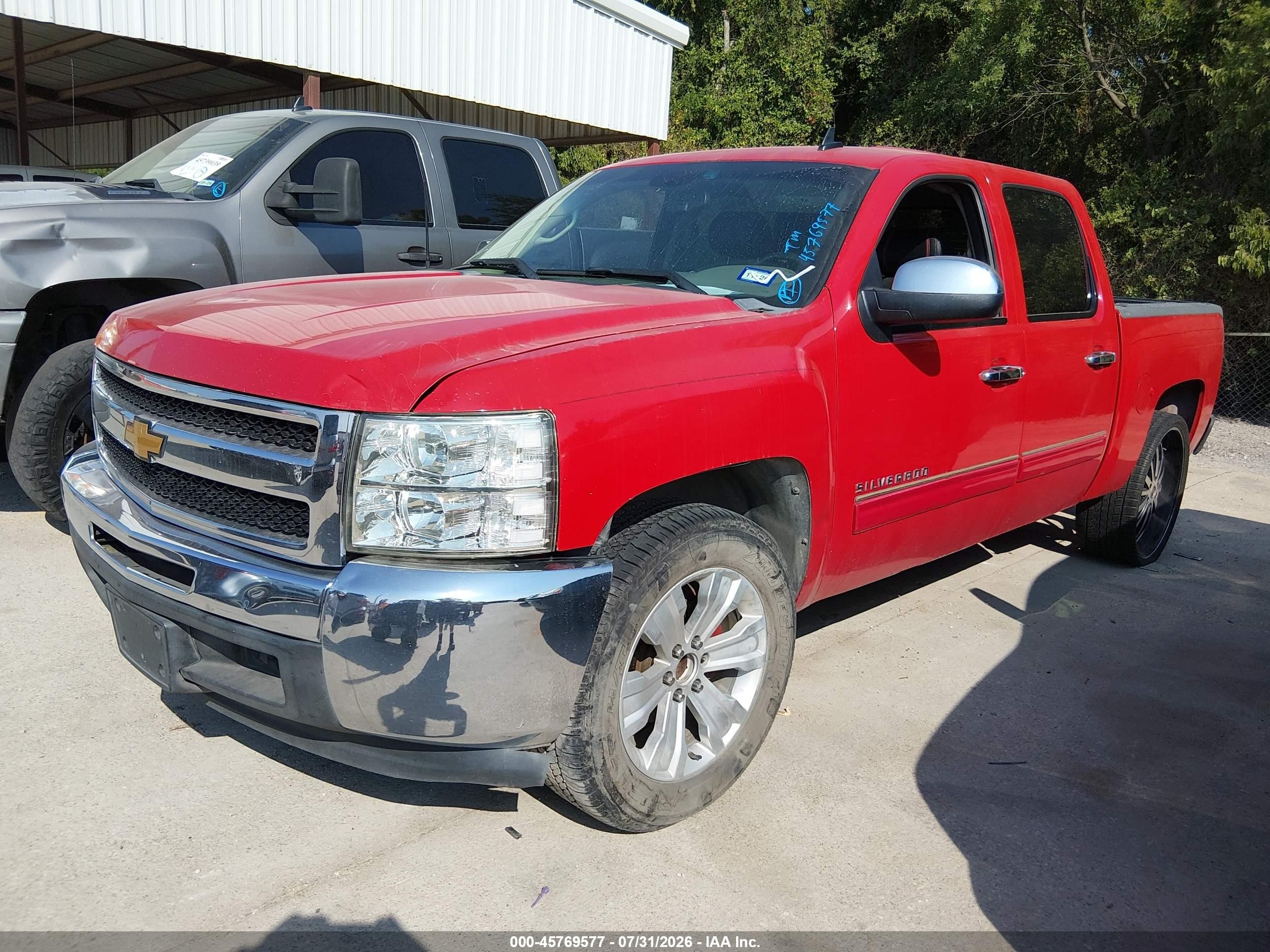 2012 Chevrolet Silverado 1500 Ls Красный vin: 3GCPCREA6CG201428