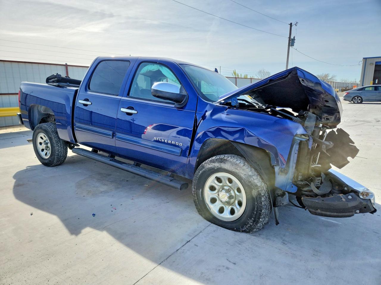 2013 Chevrolet Silverado C1500 Ls Blue vin: 3GCPCREA6DG100813
