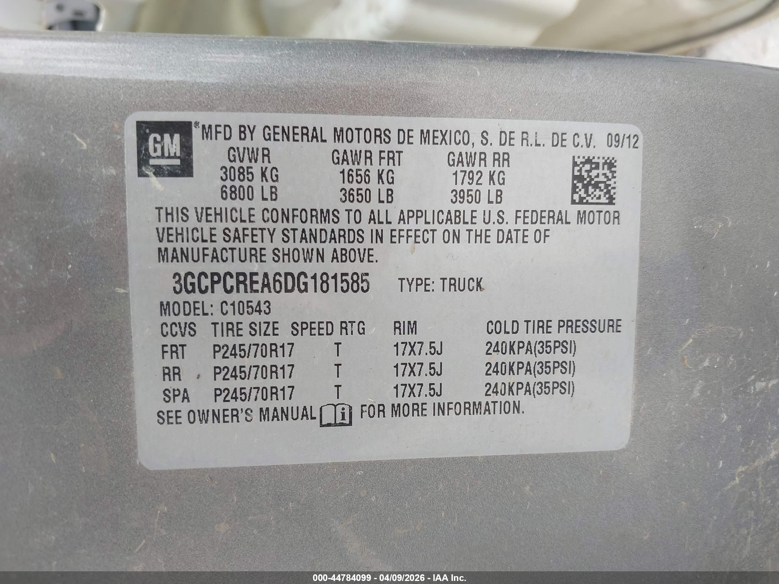 2013 Chevrolet Silverado 1500 Ls Gray vin: 3GCPCREA6DG181585
