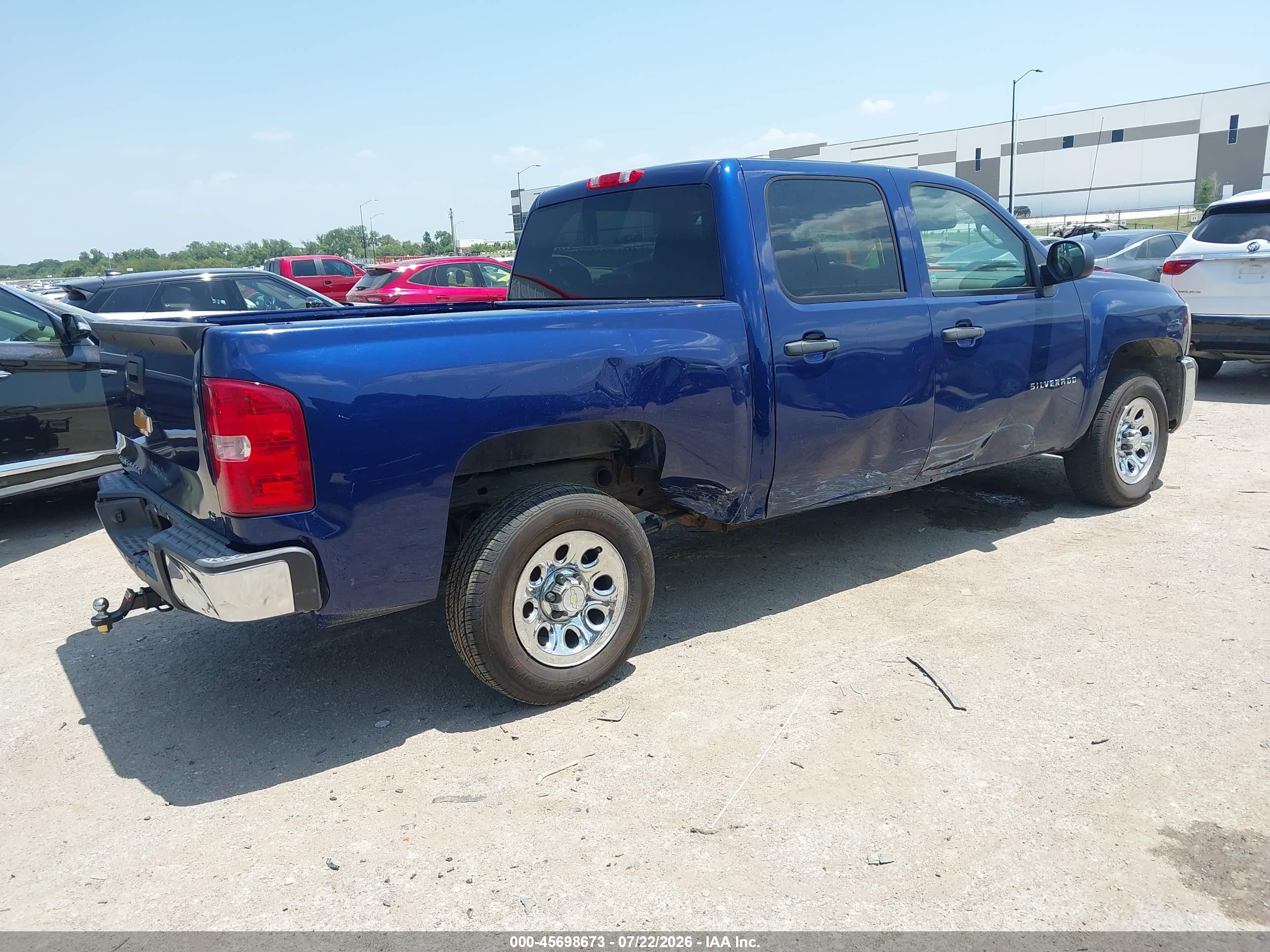 2013 Chevrolet Silverado 1500 Ls Blue vin: 3GCPCREA8DG185024