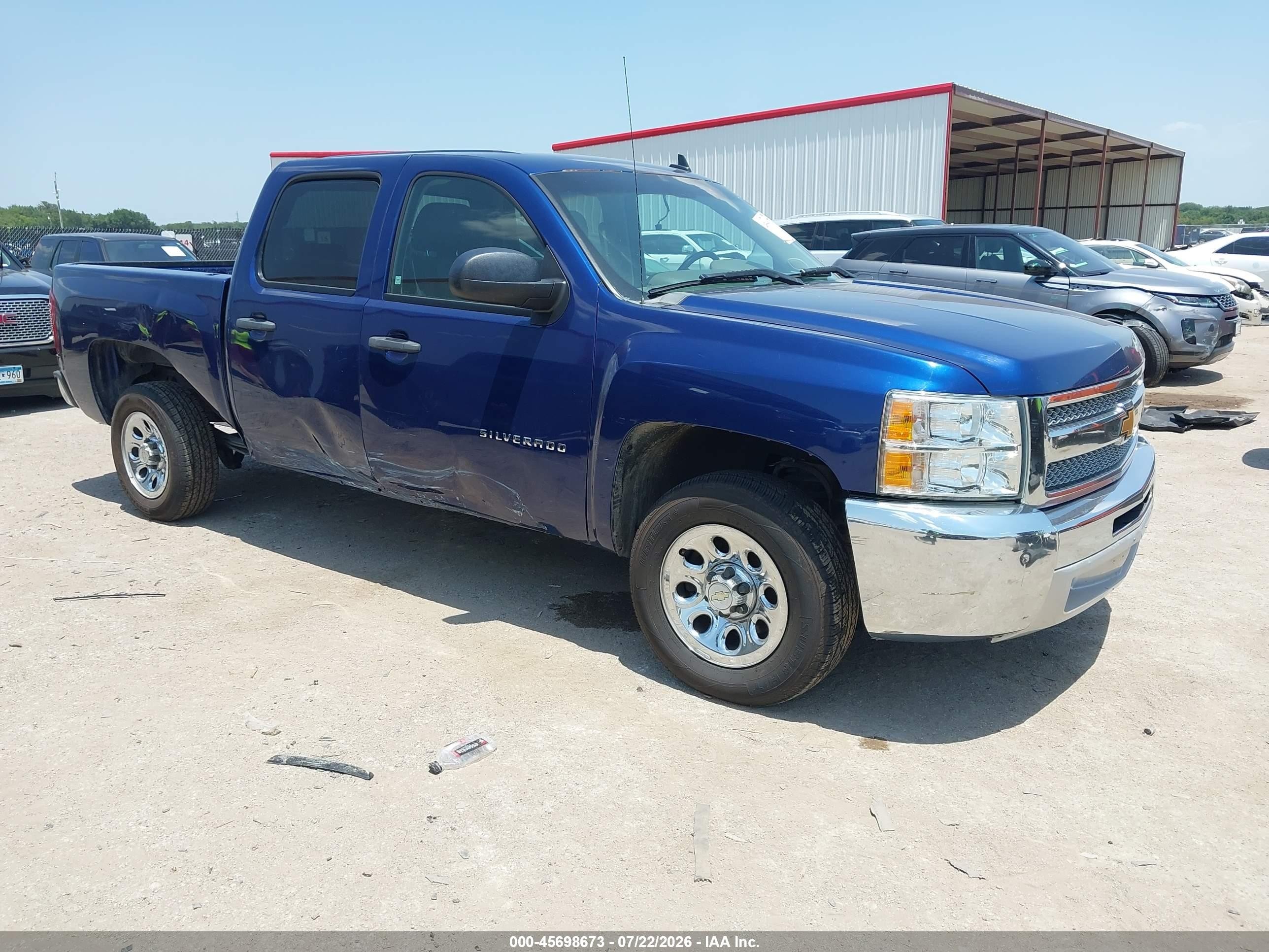 2013 Chevrolet Silverado 1500 Ls Blue vin: 3GCPCREA8DG185024