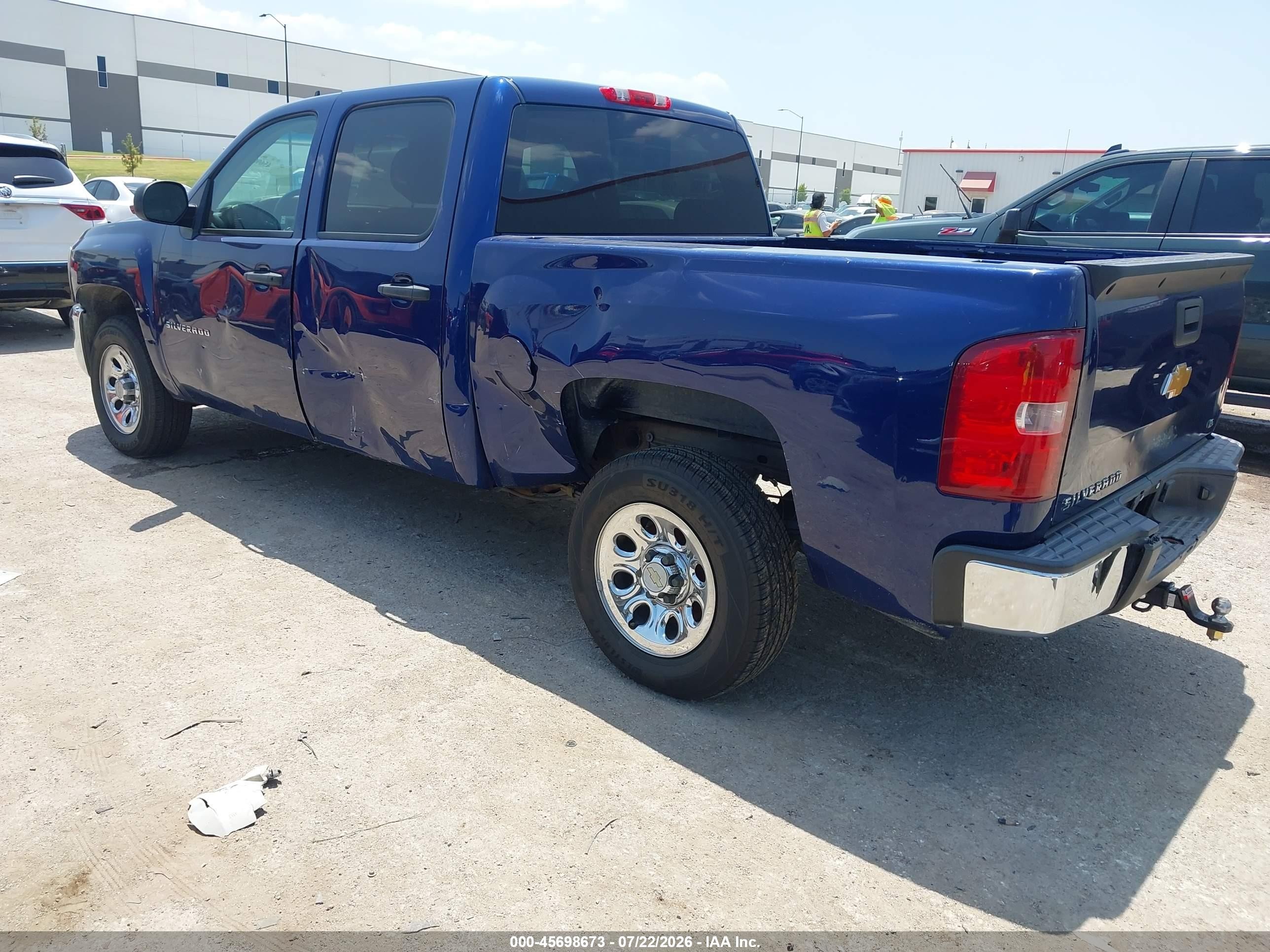 2013 Chevrolet Silverado 1500 Ls Blue vin: 3GCPCREA8DG185024