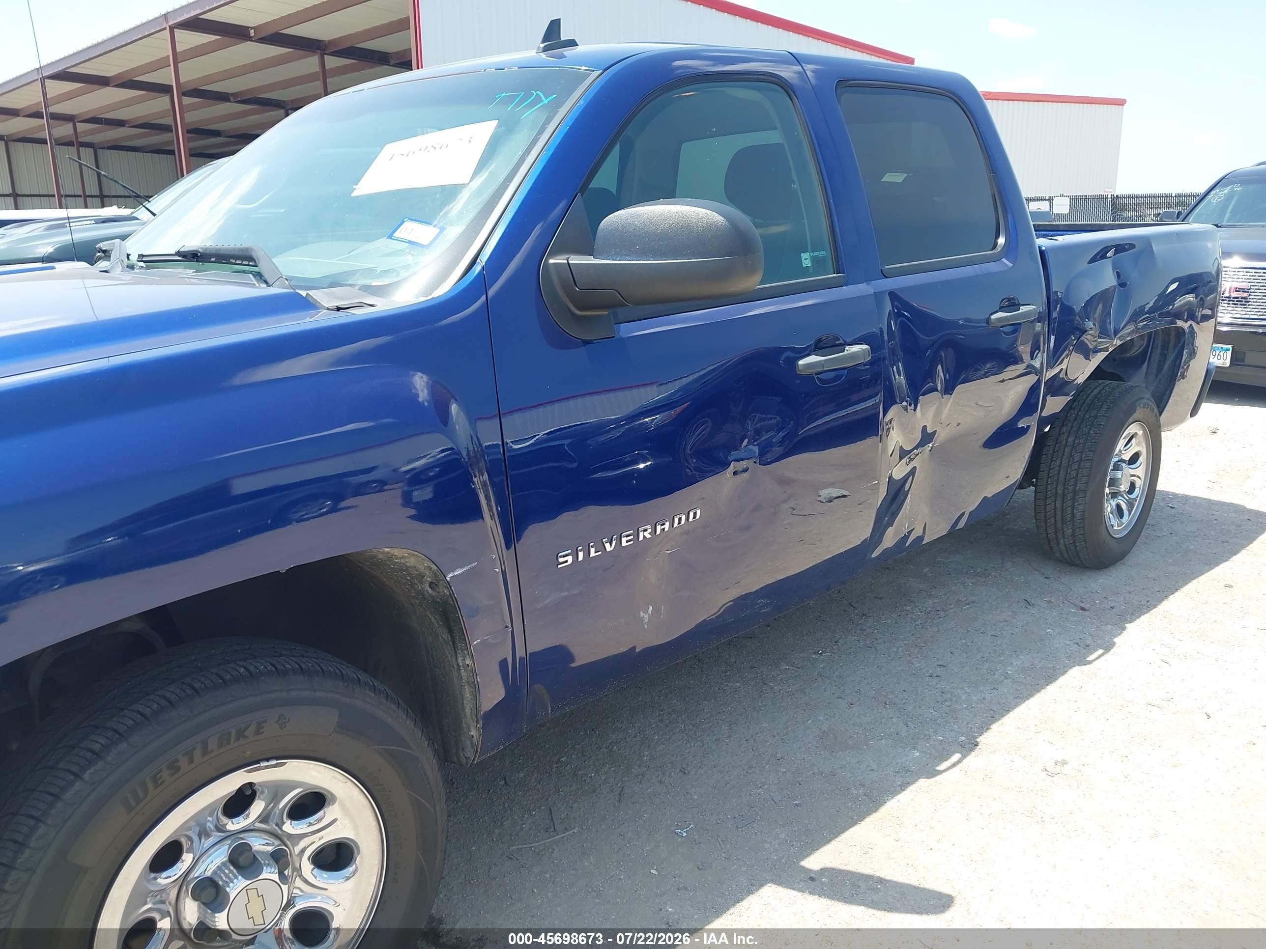 2013 Chevrolet Silverado 1500 Ls Blue vin: 3GCPCREA8DG185024