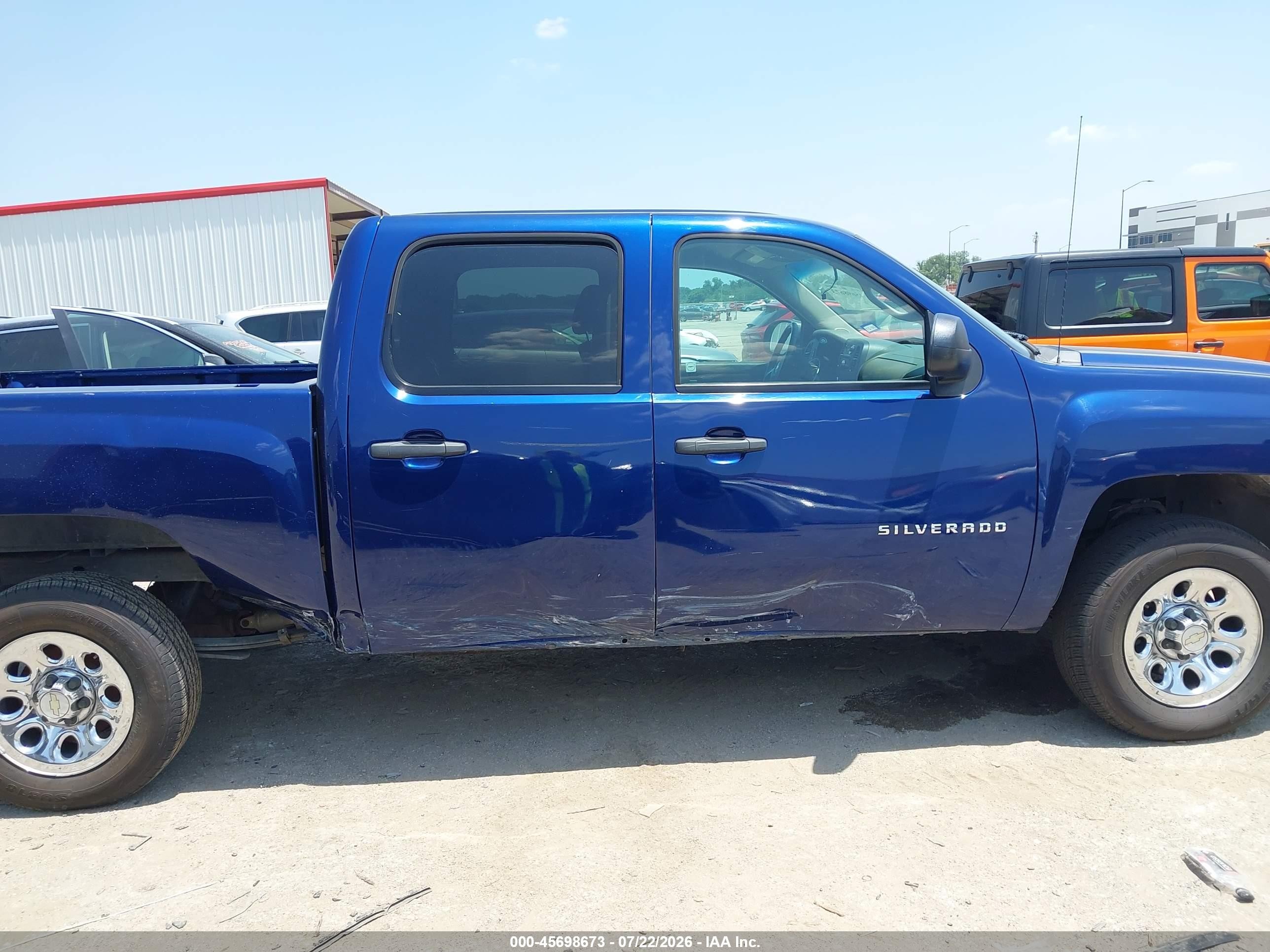 2013 Chevrolet Silverado 1500 Ls Blue vin: 3GCPCREA8DG185024