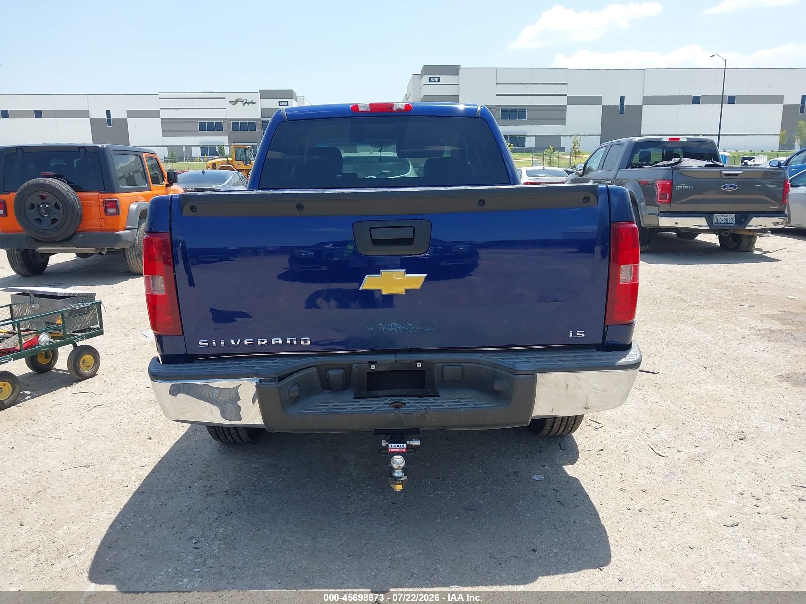 2013 Chevrolet Silverado 1500 Ls Blue vin: 3GCPCREA8DG185024