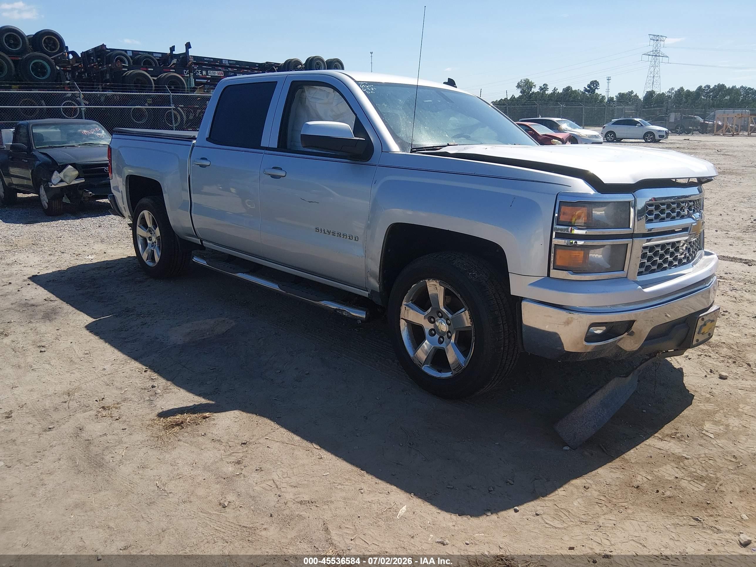2014 Chevrolet Silverado 1500 Lt Silver vin: 3GCPCREC0EG344539