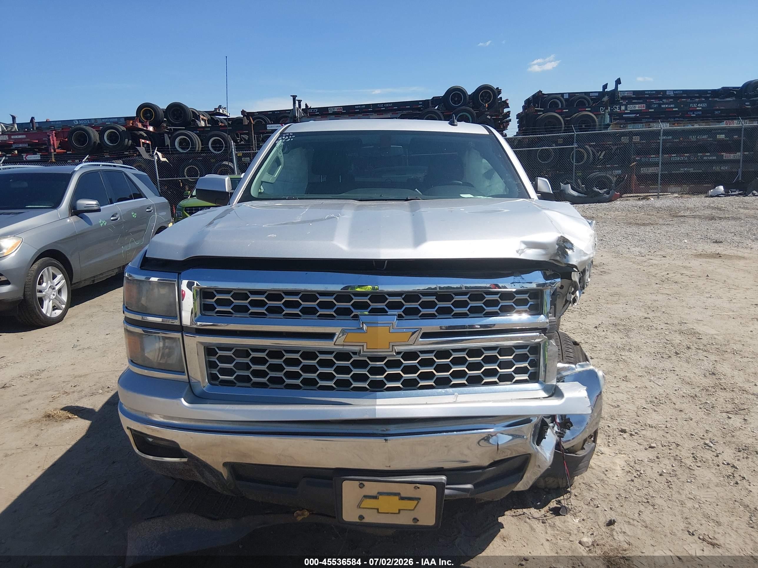 2014 Chevrolet Silverado 1500 Lt Silver vin: 3GCPCREC0EG344539