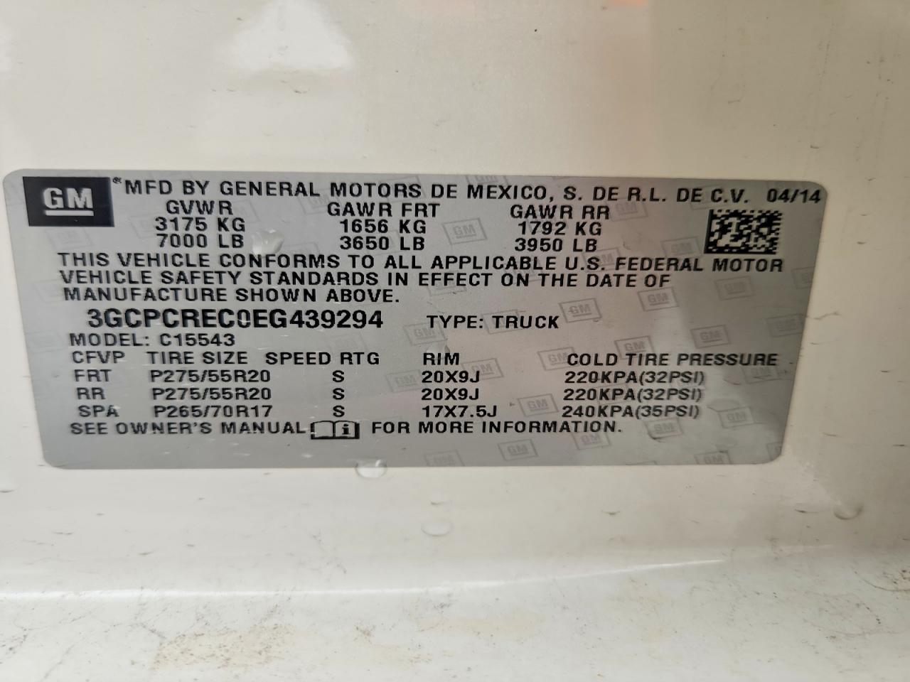 2014 Chevrolet Silverado C1500 Lt White vin: 3GCPCREC0EG439294
