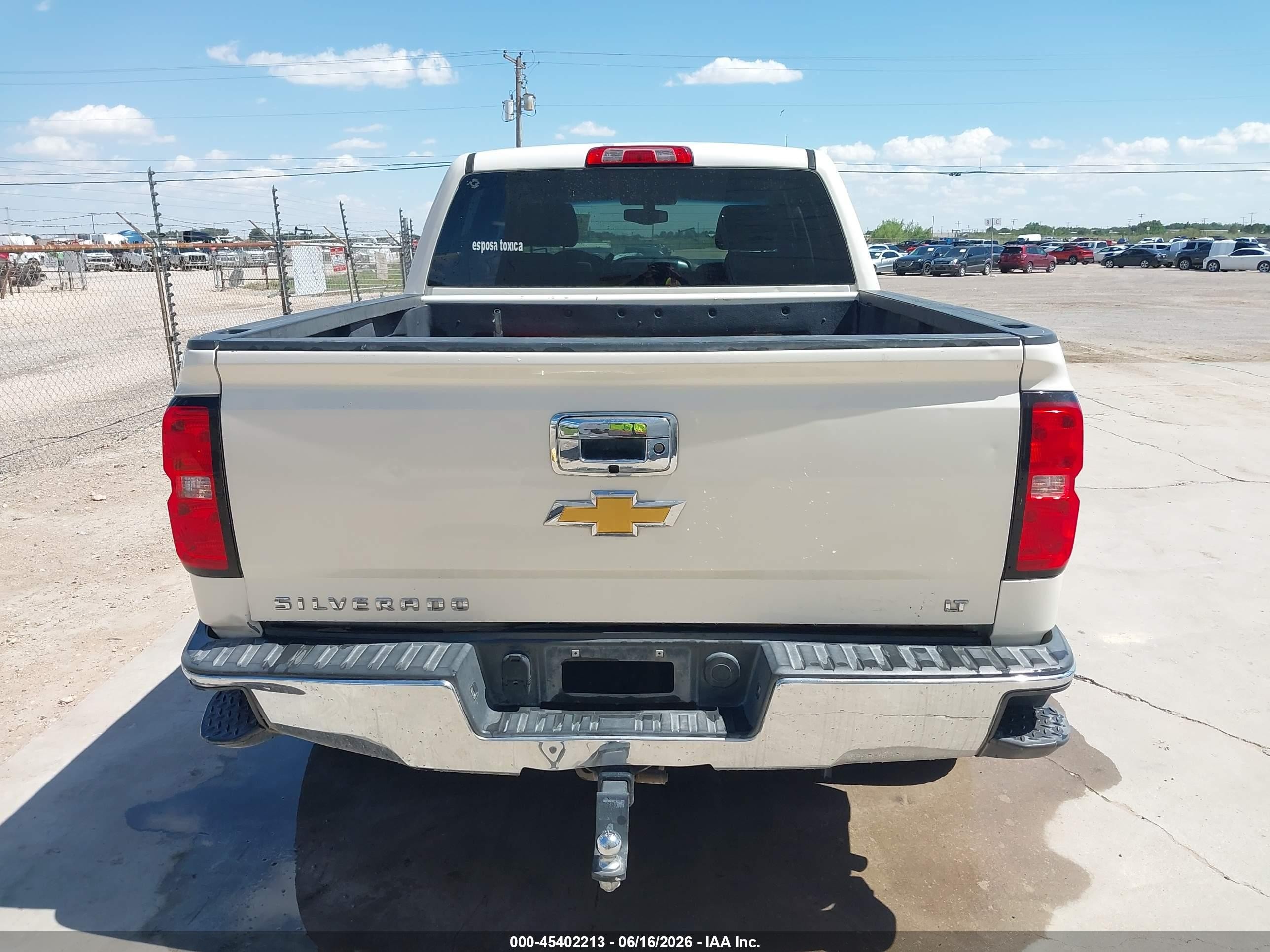 2014 Chevrolet Silverado 1500 1lt White vin: 3GCPCREC0EG495817