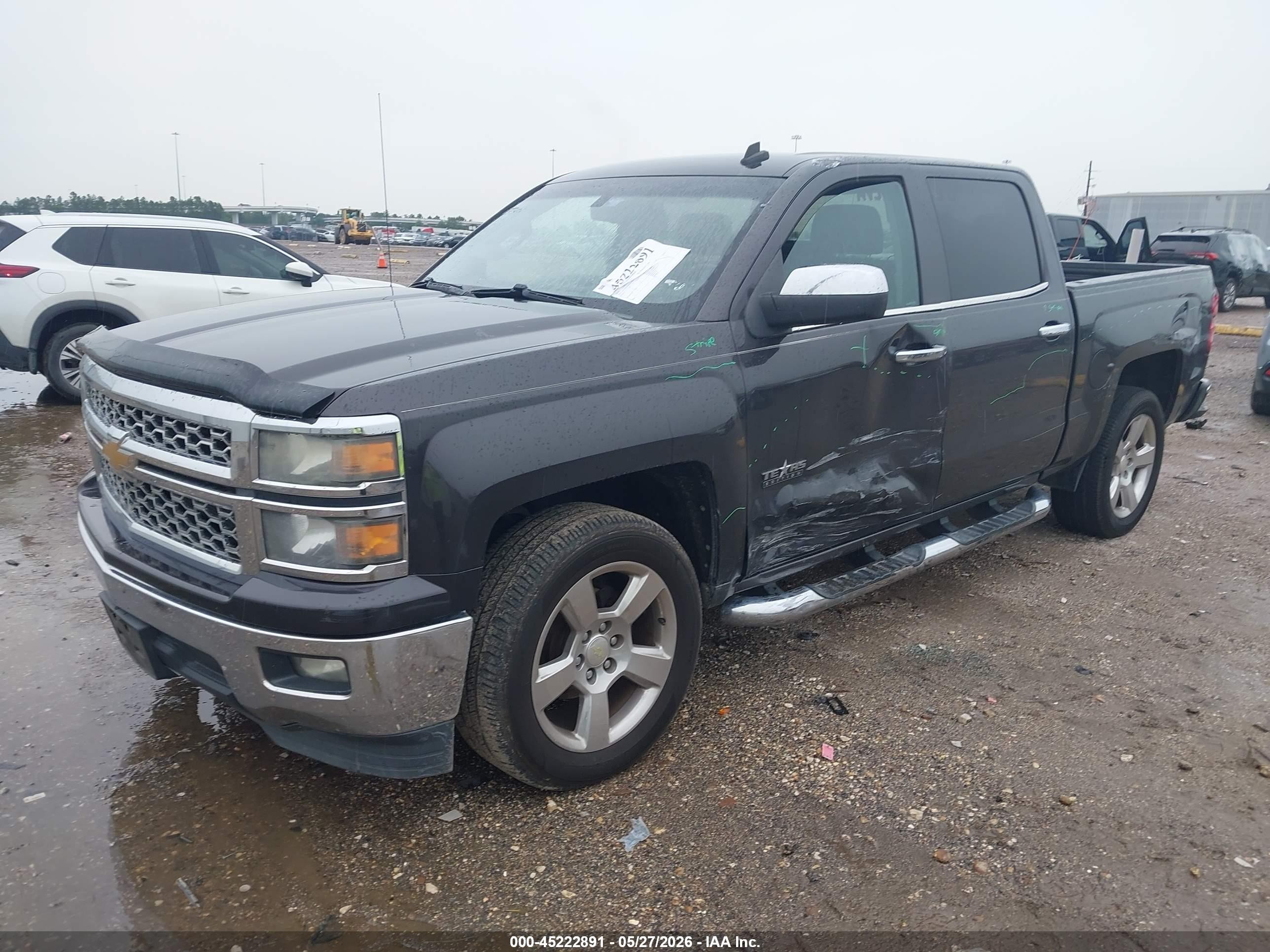 2014 Chevrolet Silverado 1500 1lt Gray vin: 3GCPCREC0EG545745